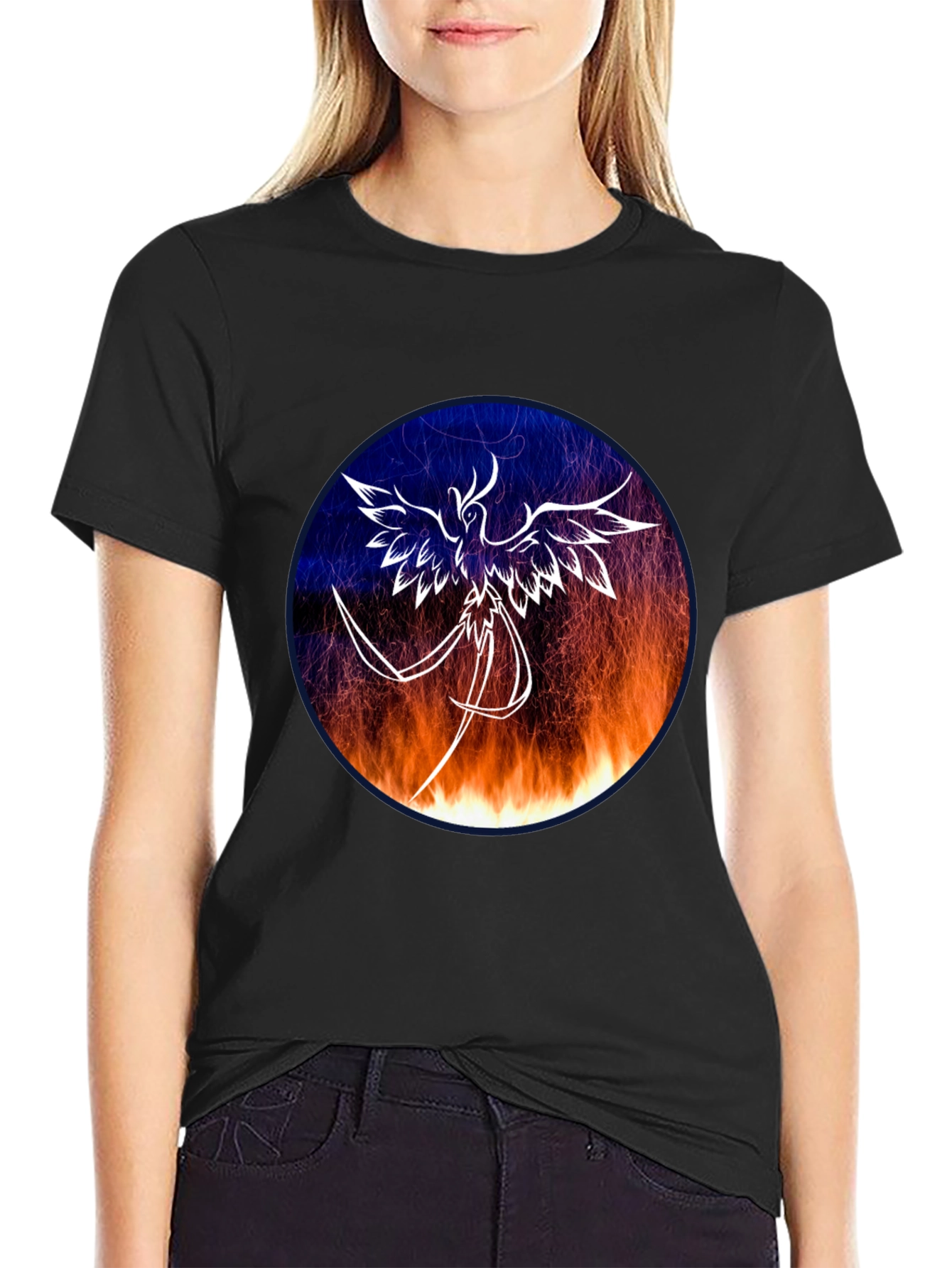 Phoenix Graphic Tee - Mens Black T-Shirt