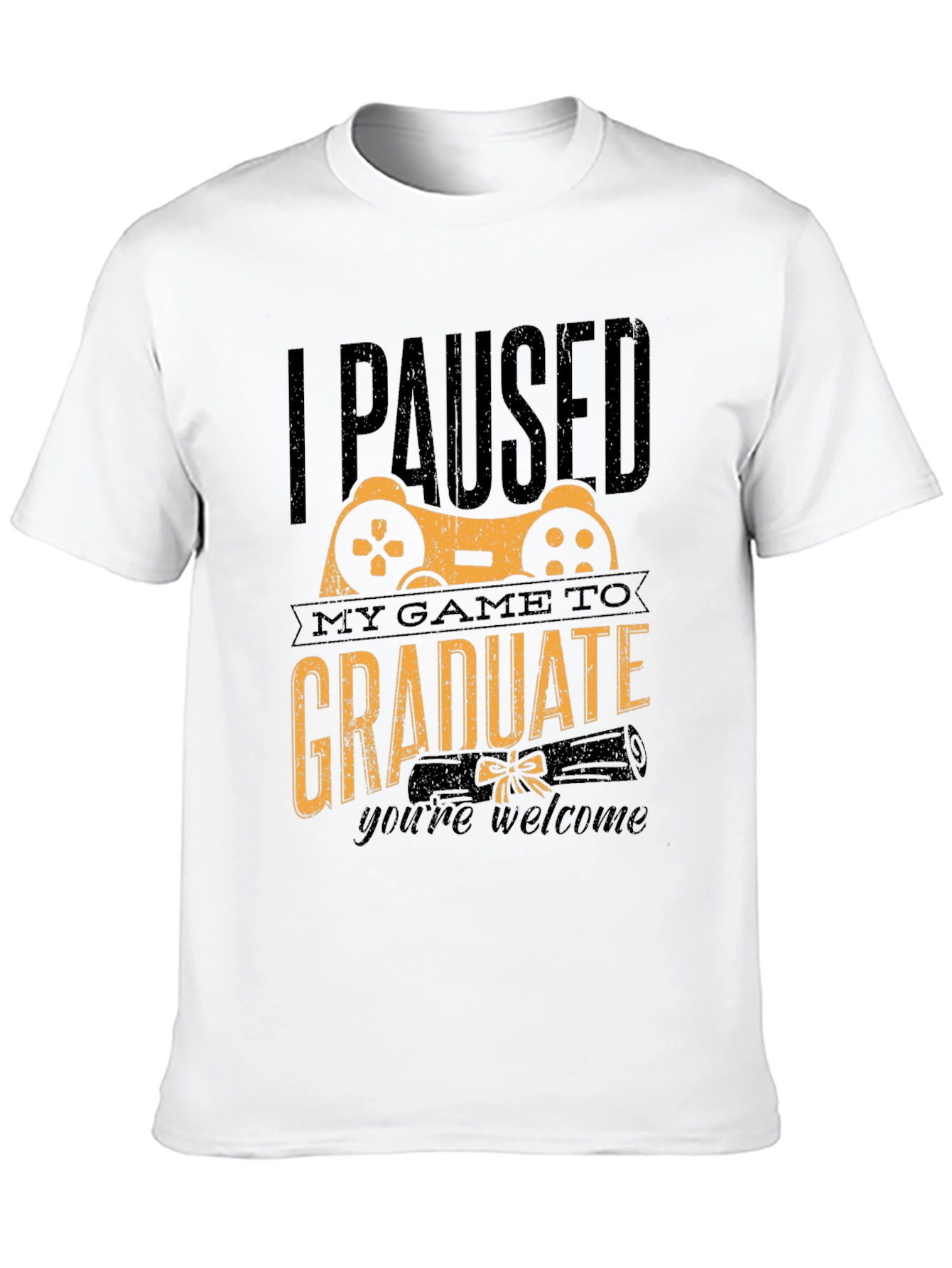 Gamer Graduation T-Shirt - I Paused My Game