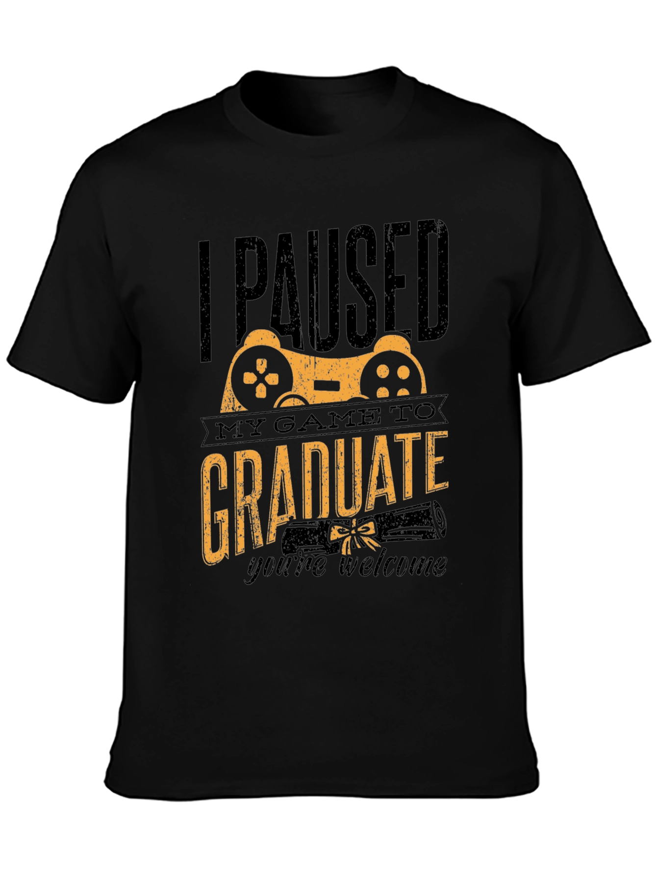 Gamer Graduation T-Shirt - I Paused My Game