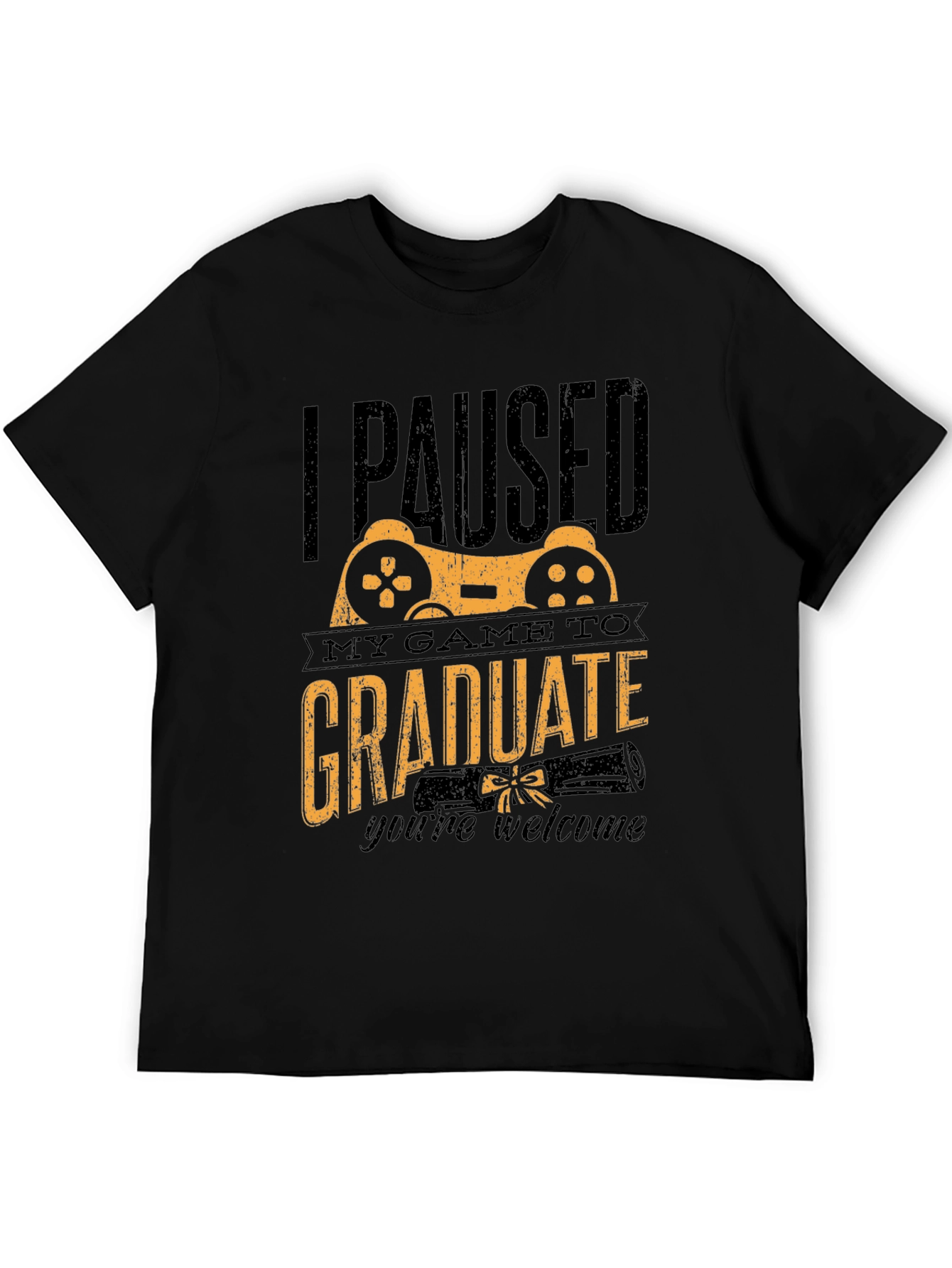 Gamer Graduation T-Shirt - I Paused My Game