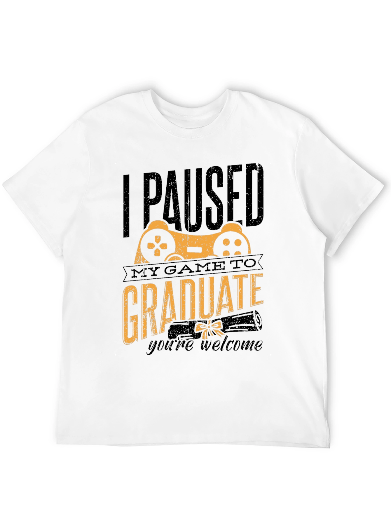 Gamer Graduation T-Shirt - I Paused My Game