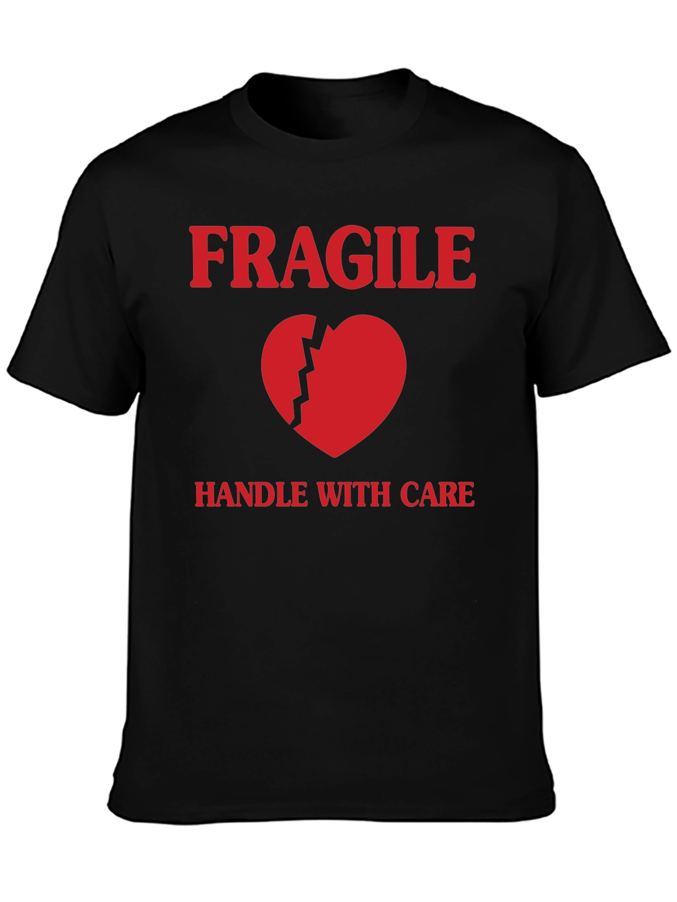 Fragile Heart Graphic T-Shirt - Handle With Care