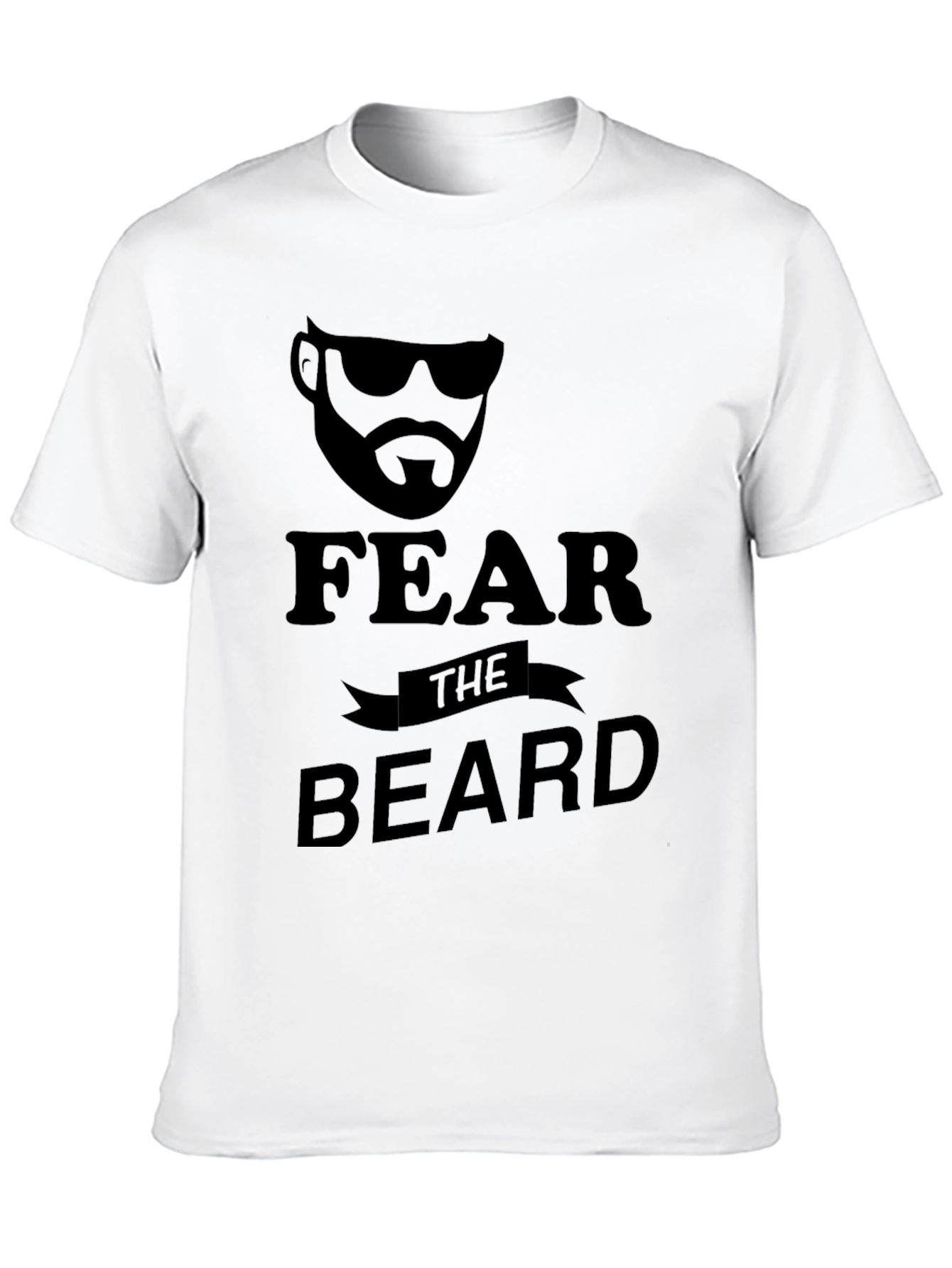 Fear The Beard Black Graphic T-Shirt