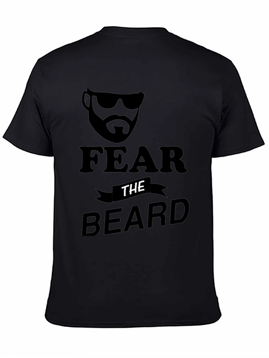 Fear The Beard Black Graphic T-Shirt