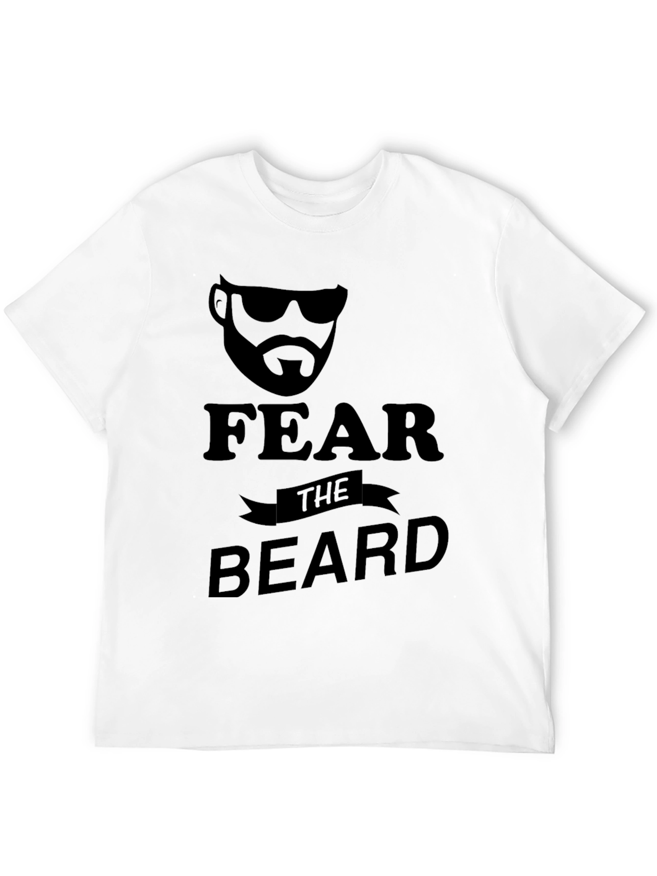 Fear The Beard Black Graphic T-Shirt