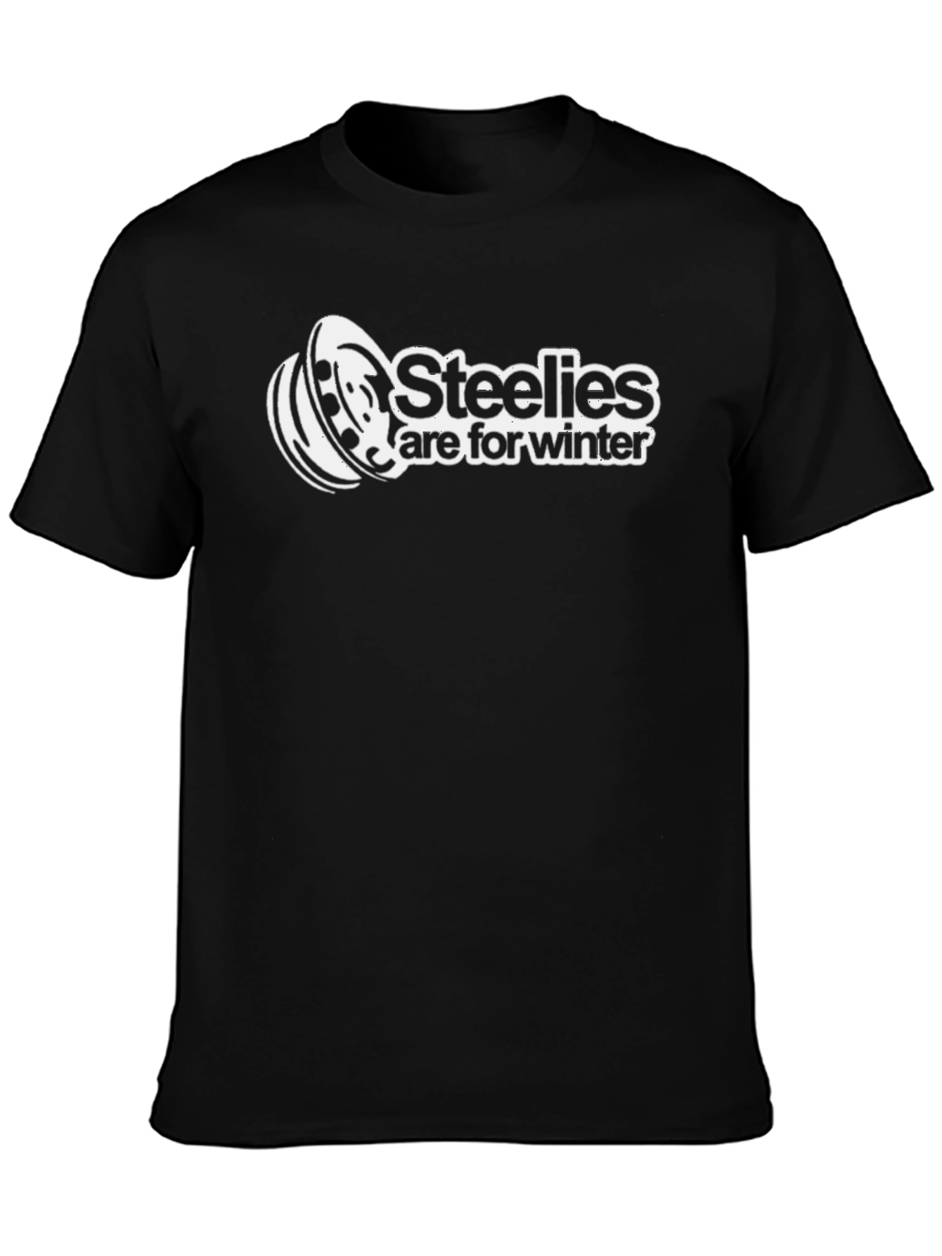 Steelies Are For Winter - Black Graphic Tee