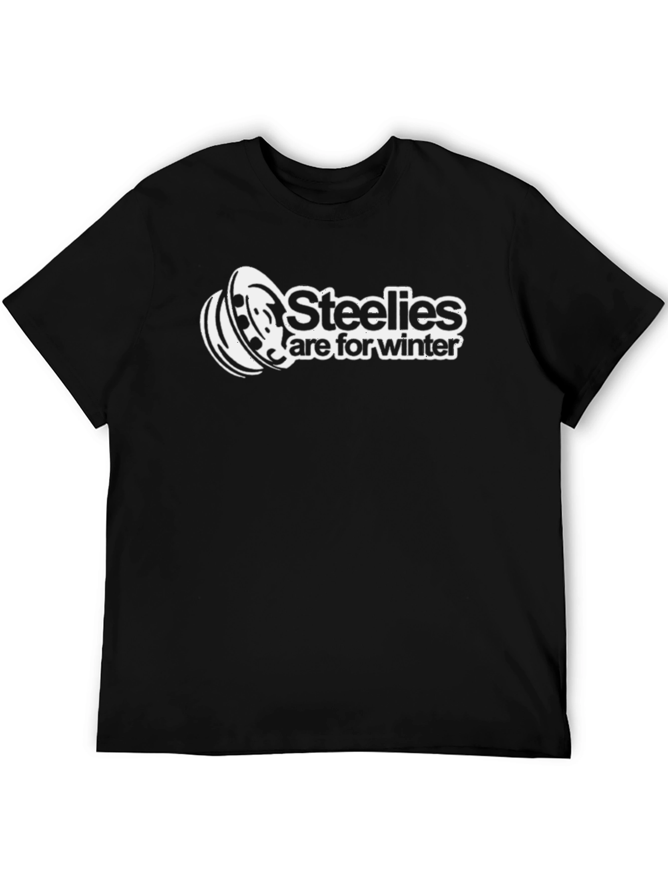 Steelies Are For Winter - Black Graphic Tee