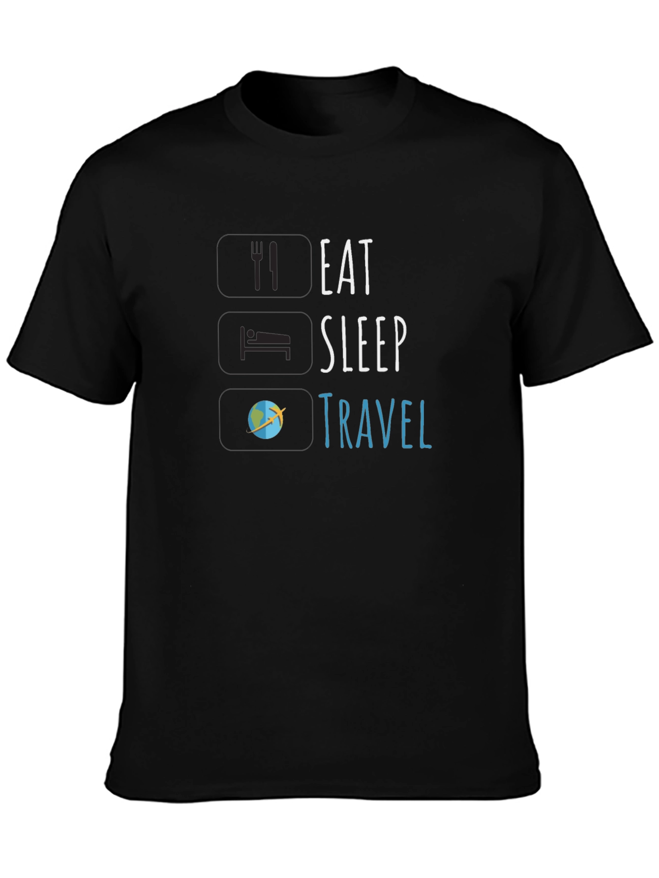 Eat Sleep Travel T-Shirt - Adventure Seeker Tee