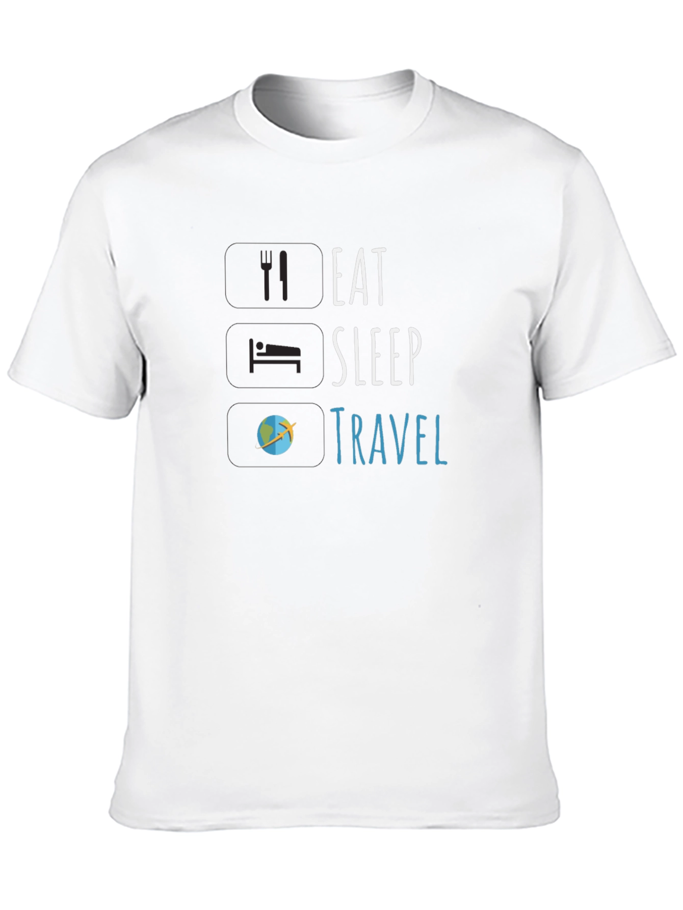 Eat Sleep Travel T-Shirt - Adventure Seeker Tee