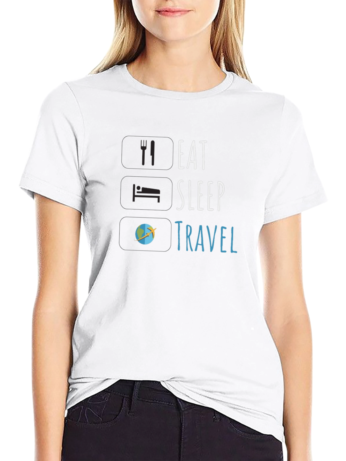 Eat Sleep Travel T-Shirt - Adventure Seeker Tee