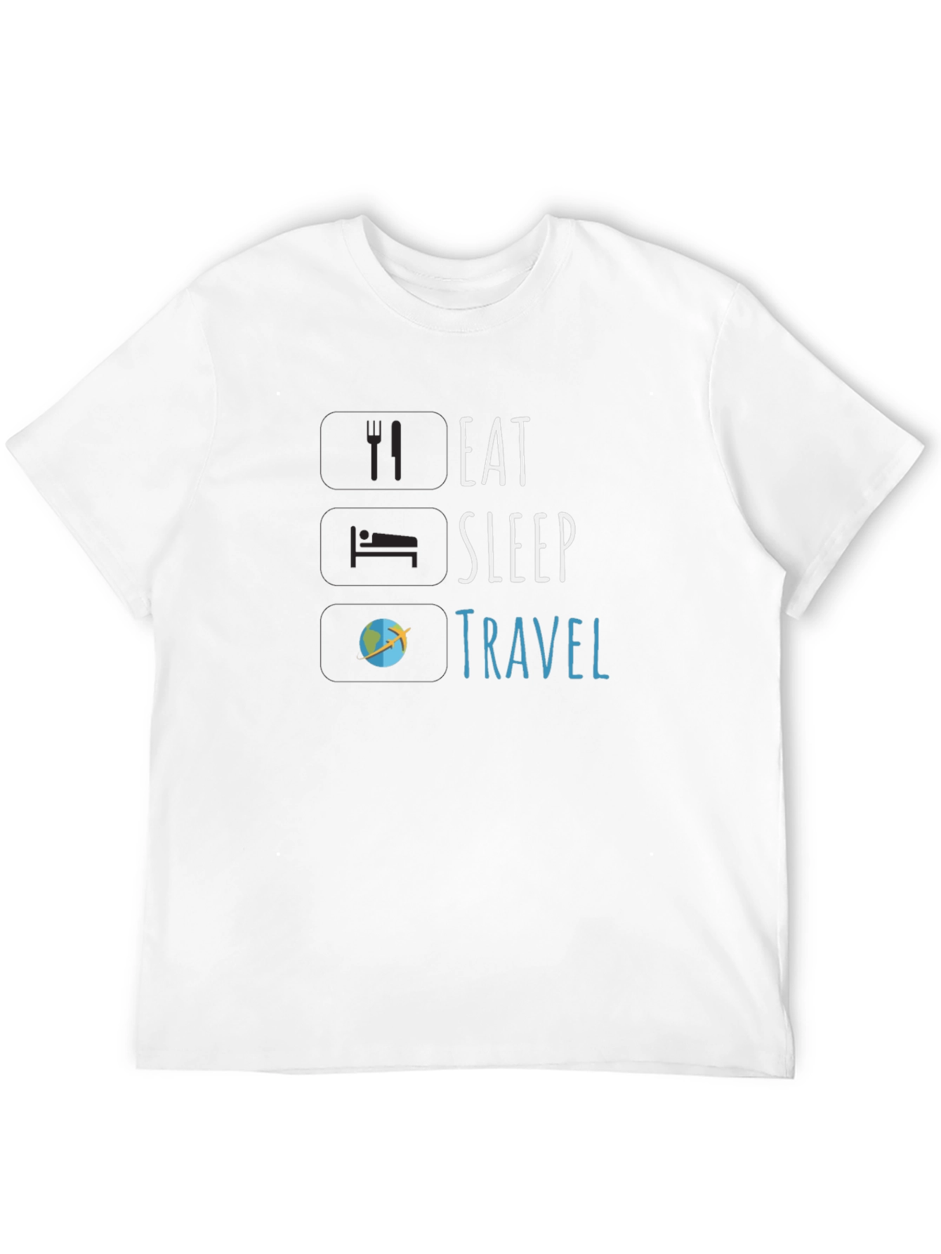 Eat Sleep Travel T-Shirt - Adventure Seeker Tee