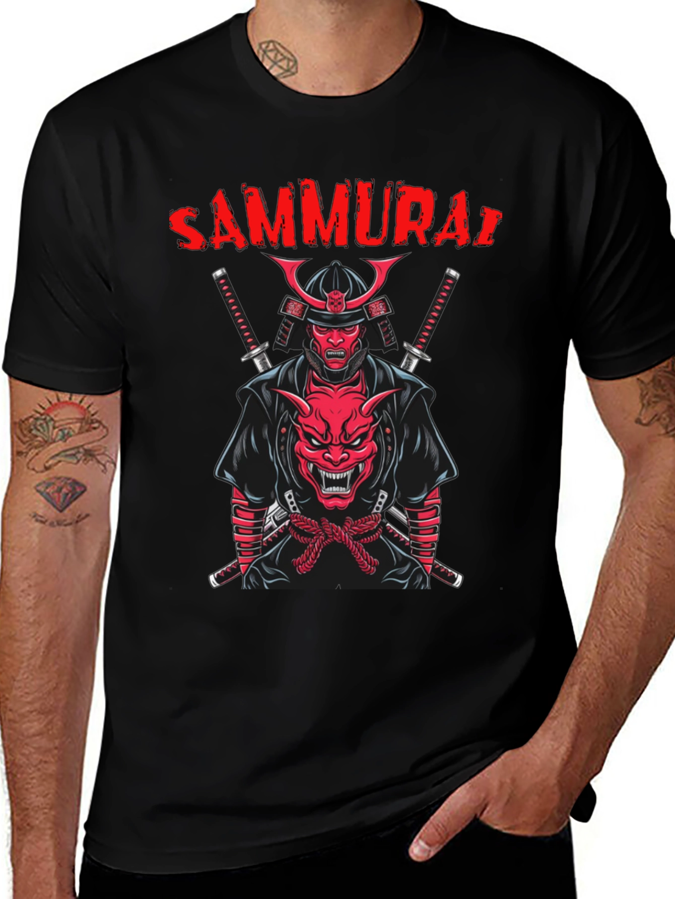 Samurai Graphic T-Shirt: Bold Streetwear