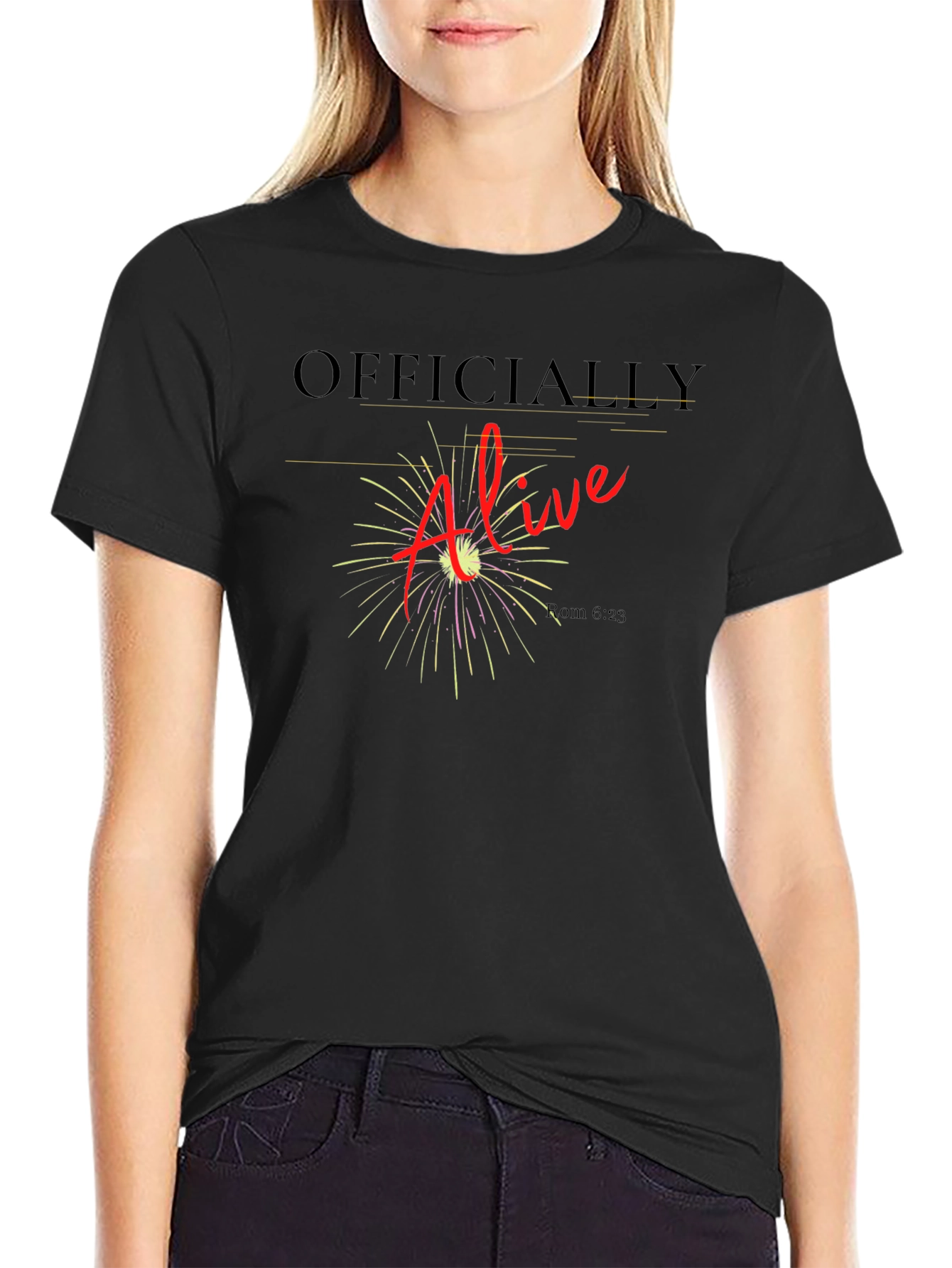 Officially Alive Graphic Tee - Black