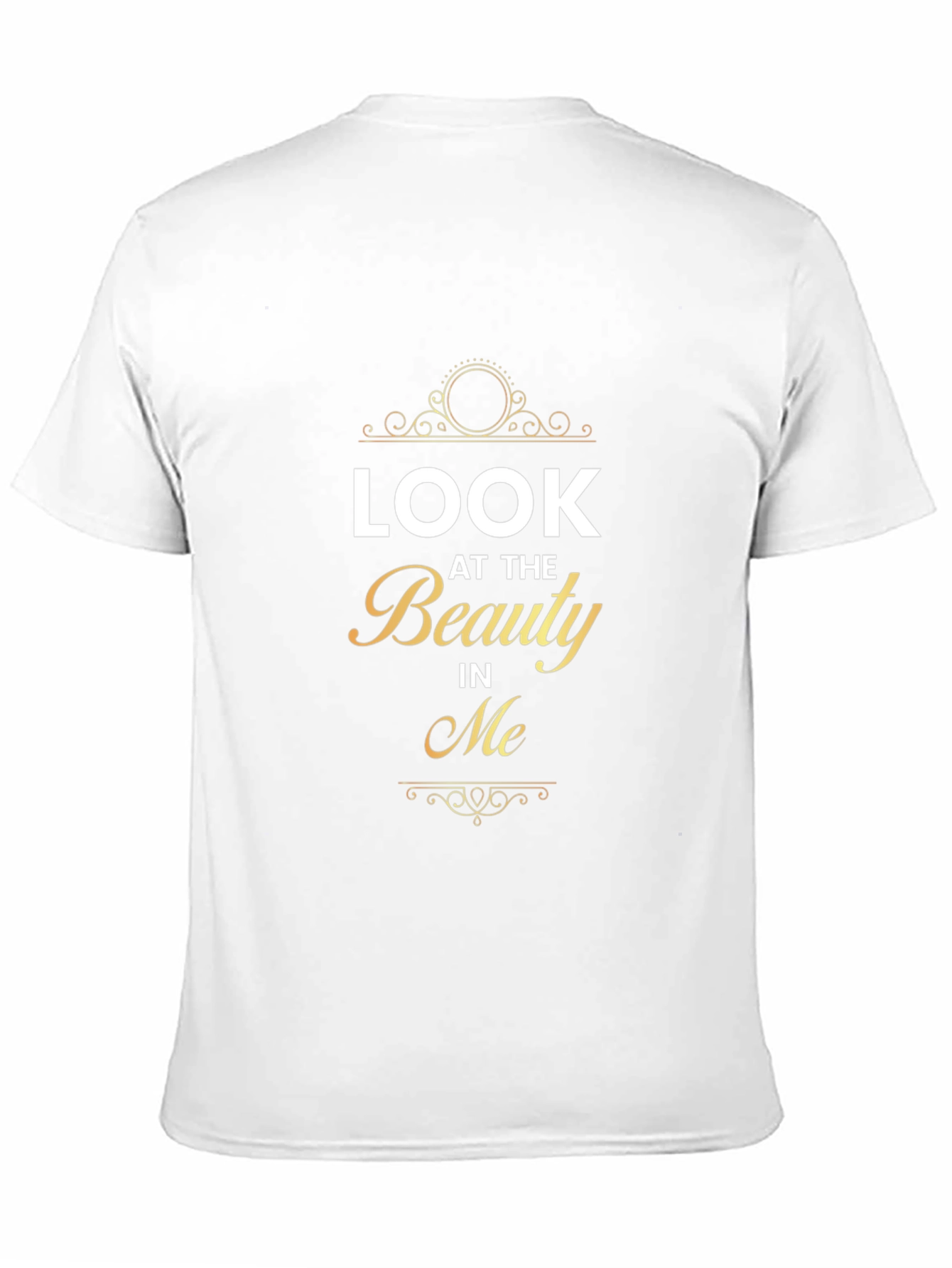Look At The Beauty In Me Black Graphic Tee