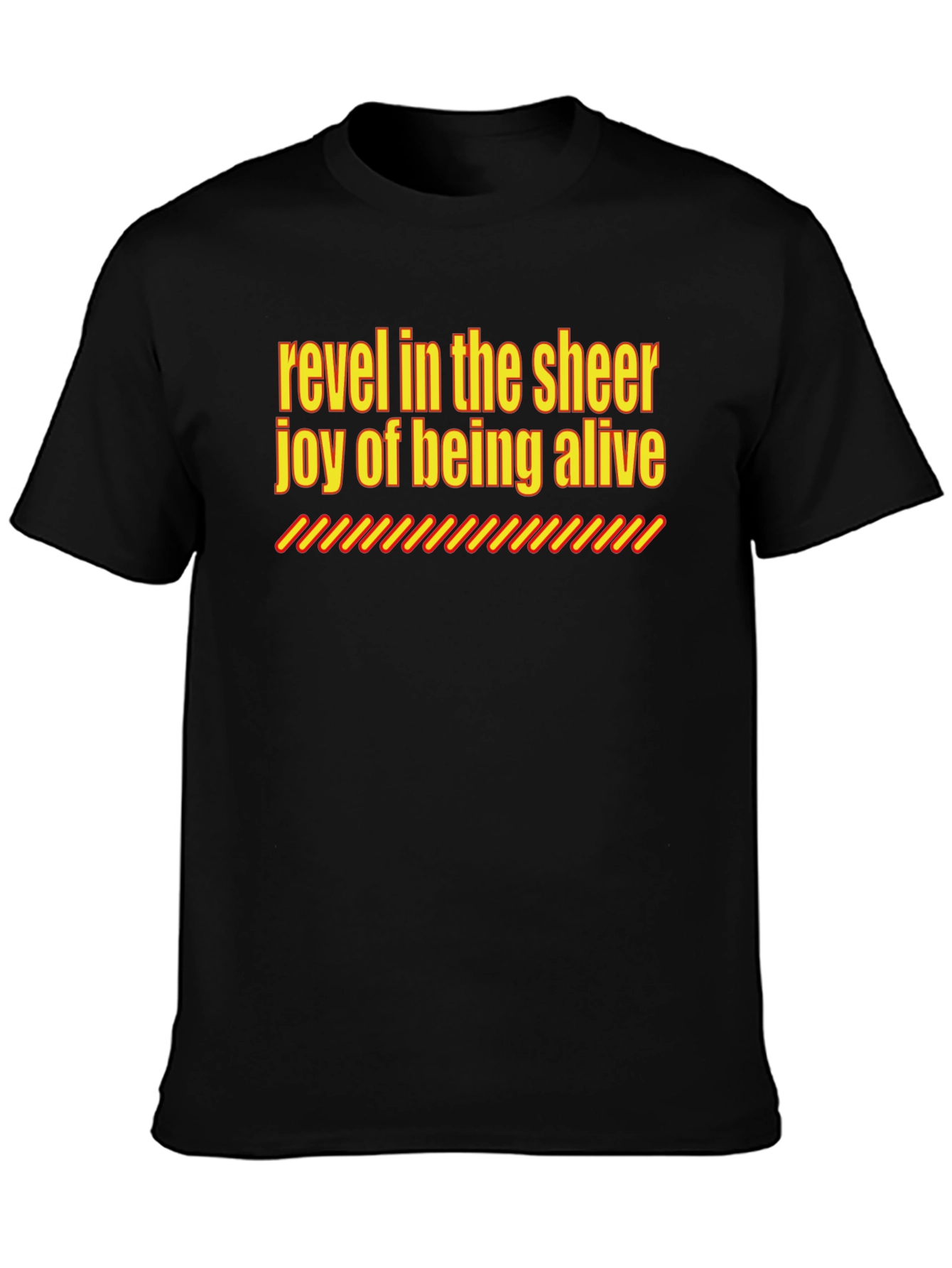 Revel in the Joy Black Graphic Tee