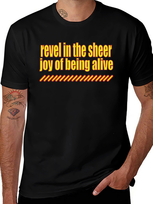 Revel in the Joy Black Graphic Tee