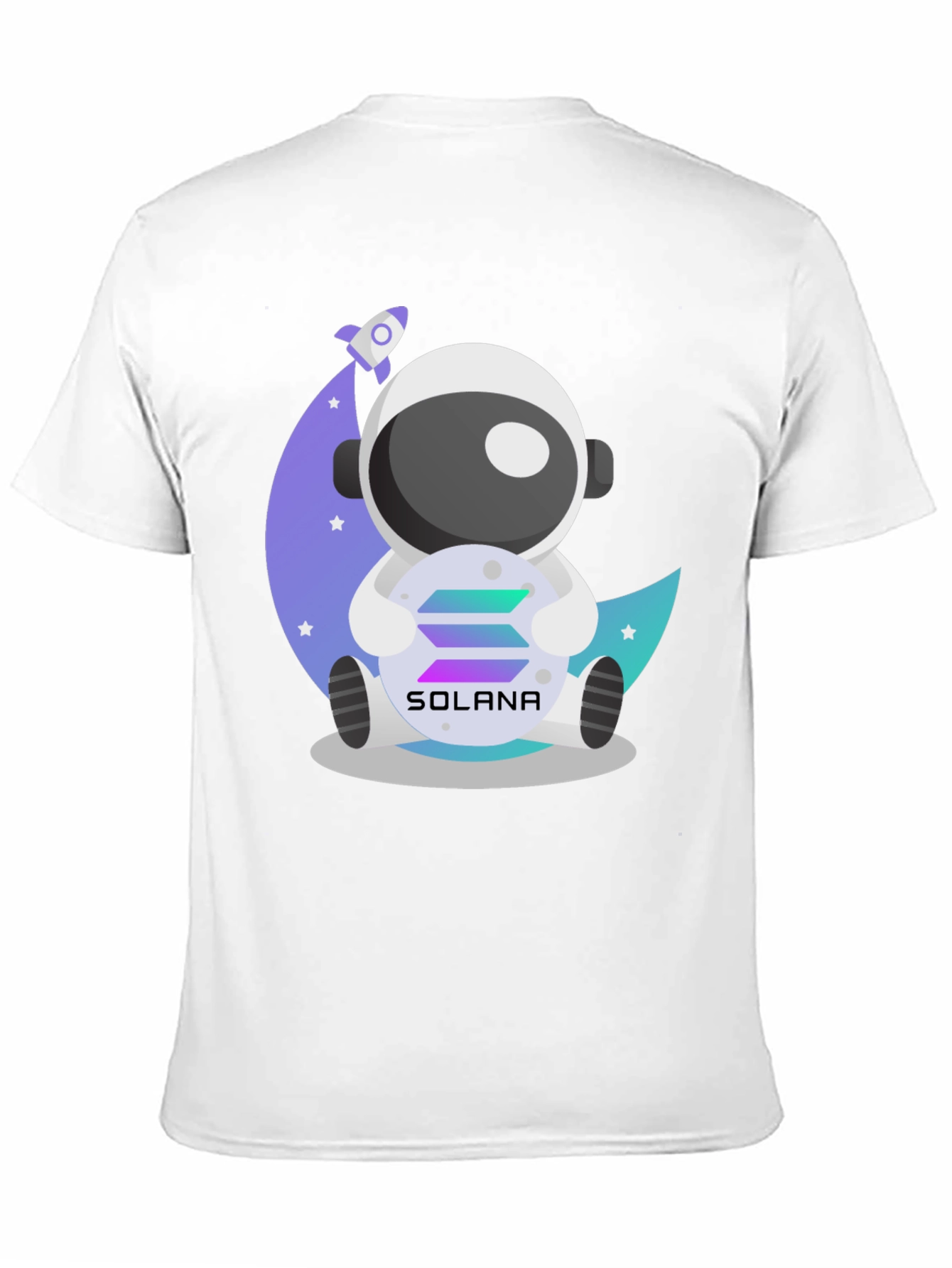 Solana Astronaut Graphic Tee - Crypto Moonshot