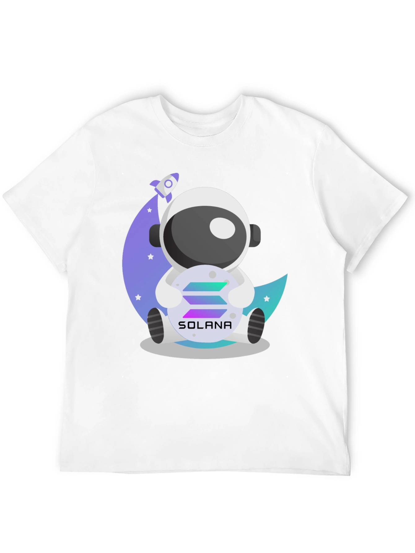 Solana Astronaut Graphic Tee - Crypto Moonshot