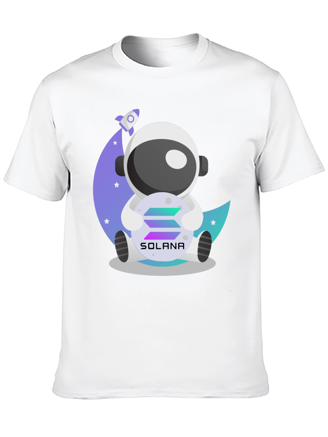 Solana Astronaut Graphic Tee - Crypto Moonshot