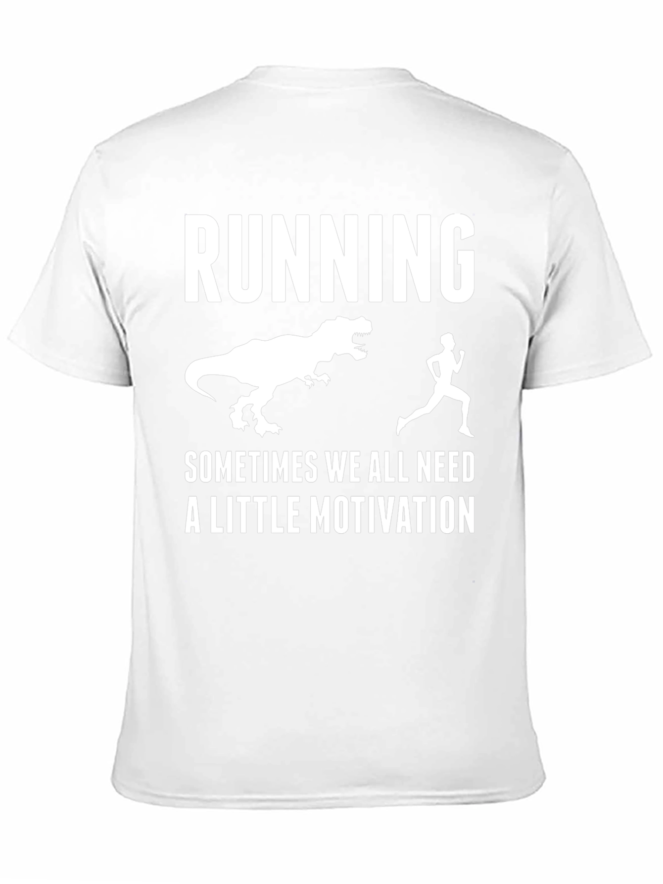 Funny Running Dinosaur Motivation T-Shirt