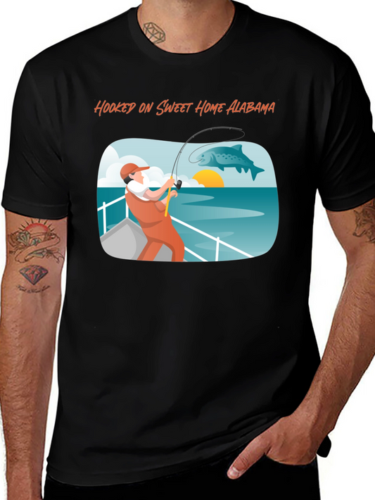 Hooked on Sweet Home Alabama Fishing T-Shirt