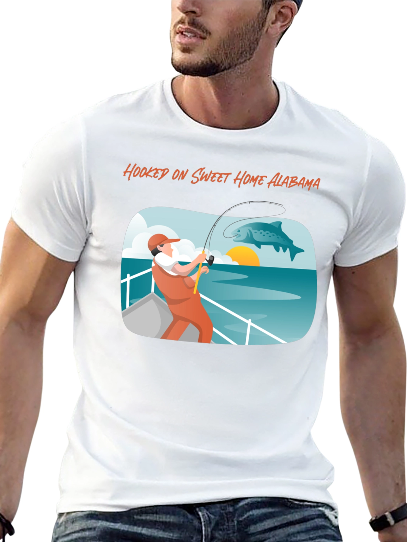 Hooked on Sweet Home Alabama Fishing T-Shirt