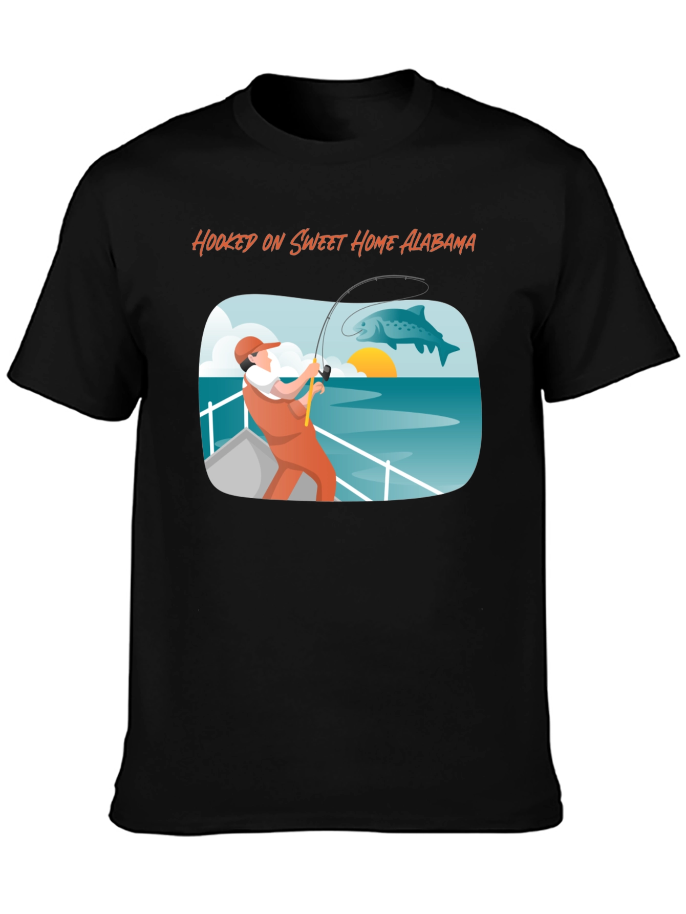 Hooked on Sweet Home Alabama Fishing T-Shirt