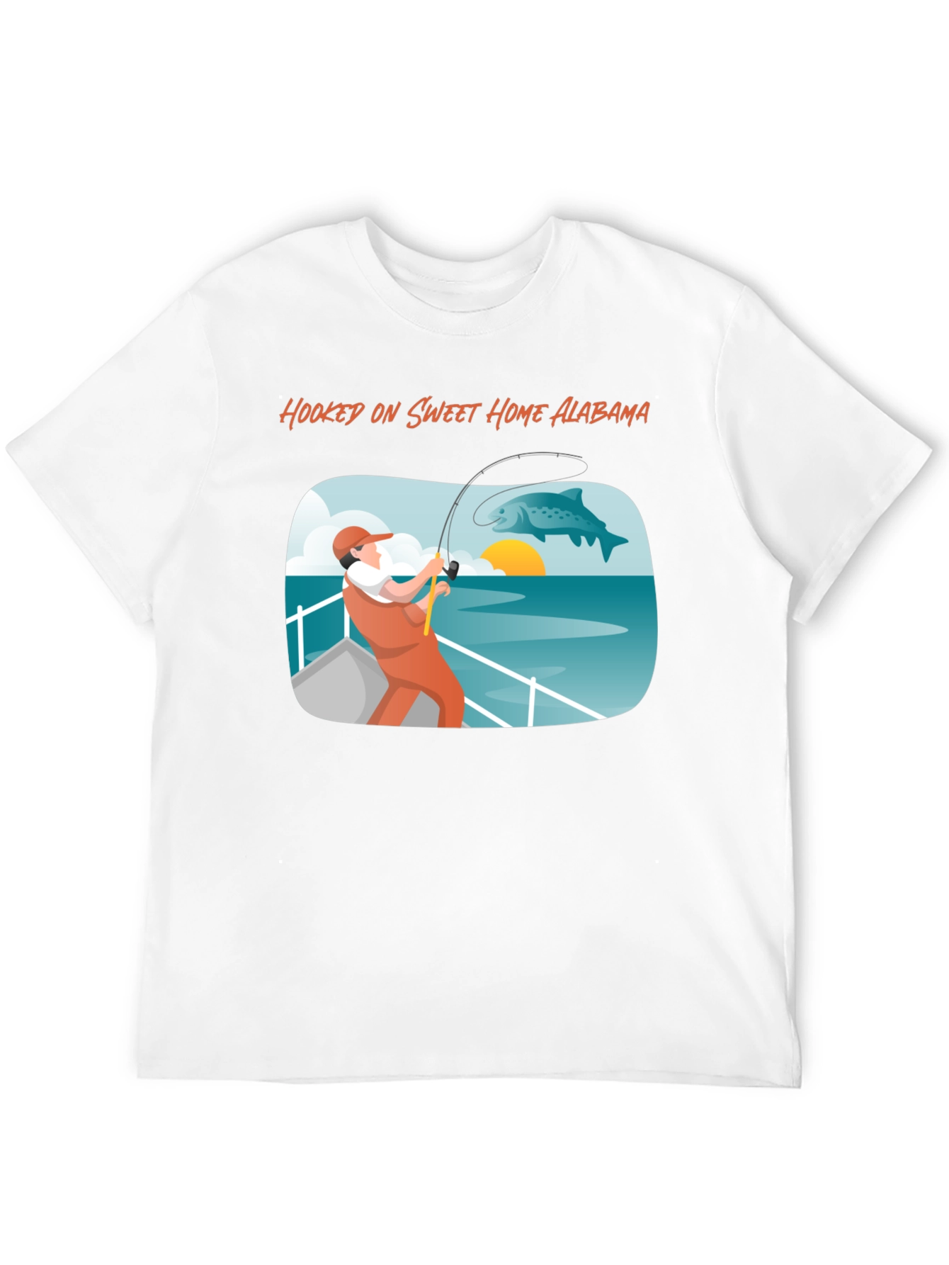 Hooked on Sweet Home Alabama Fishing T-Shirt