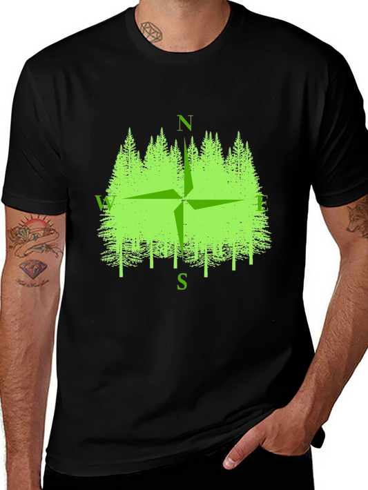 Nature Compass Graphic Tee - Adventure Awaits!
