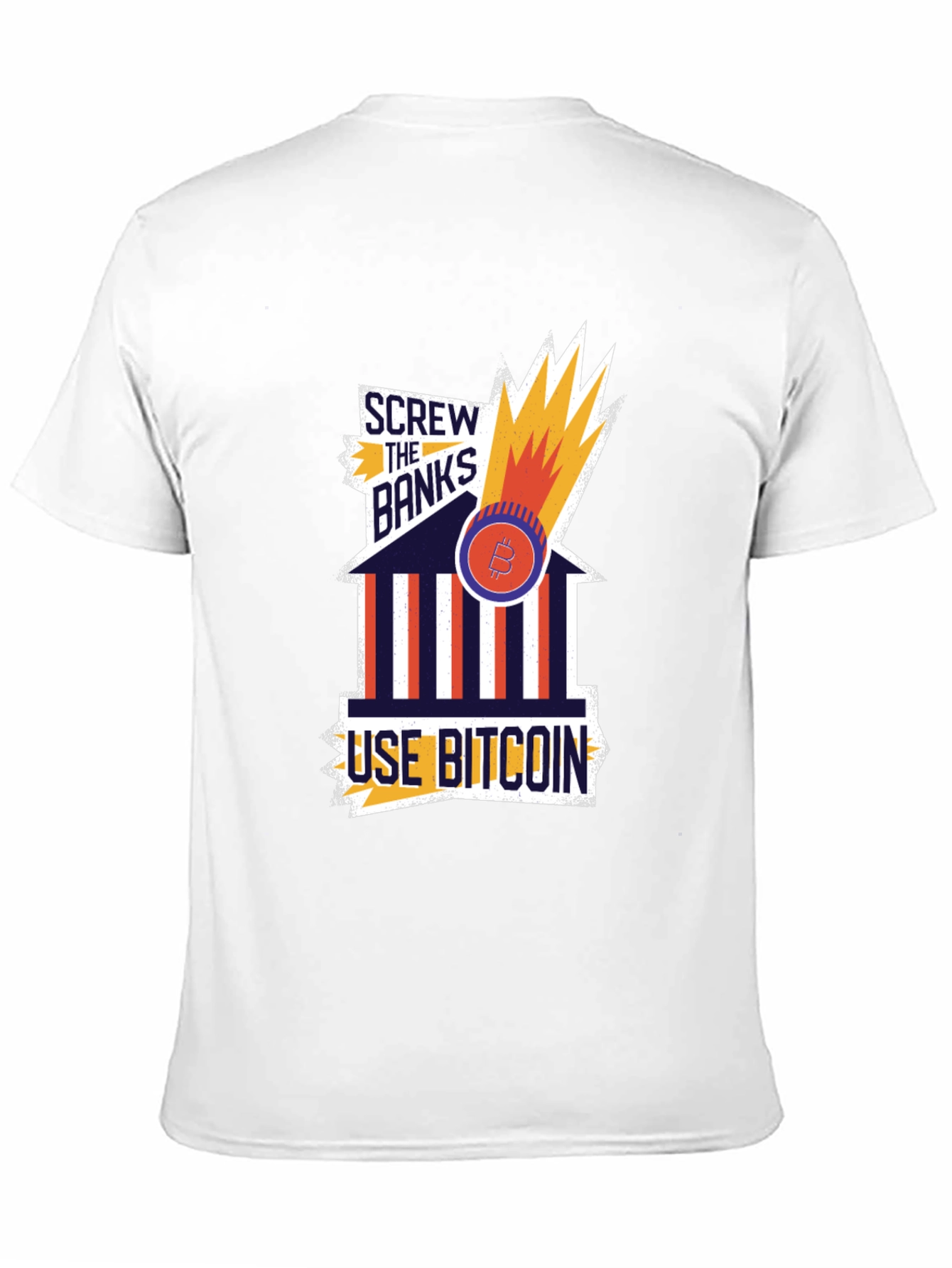 Bitcoin T-Shirt: Screw the Banks Crypto Tee