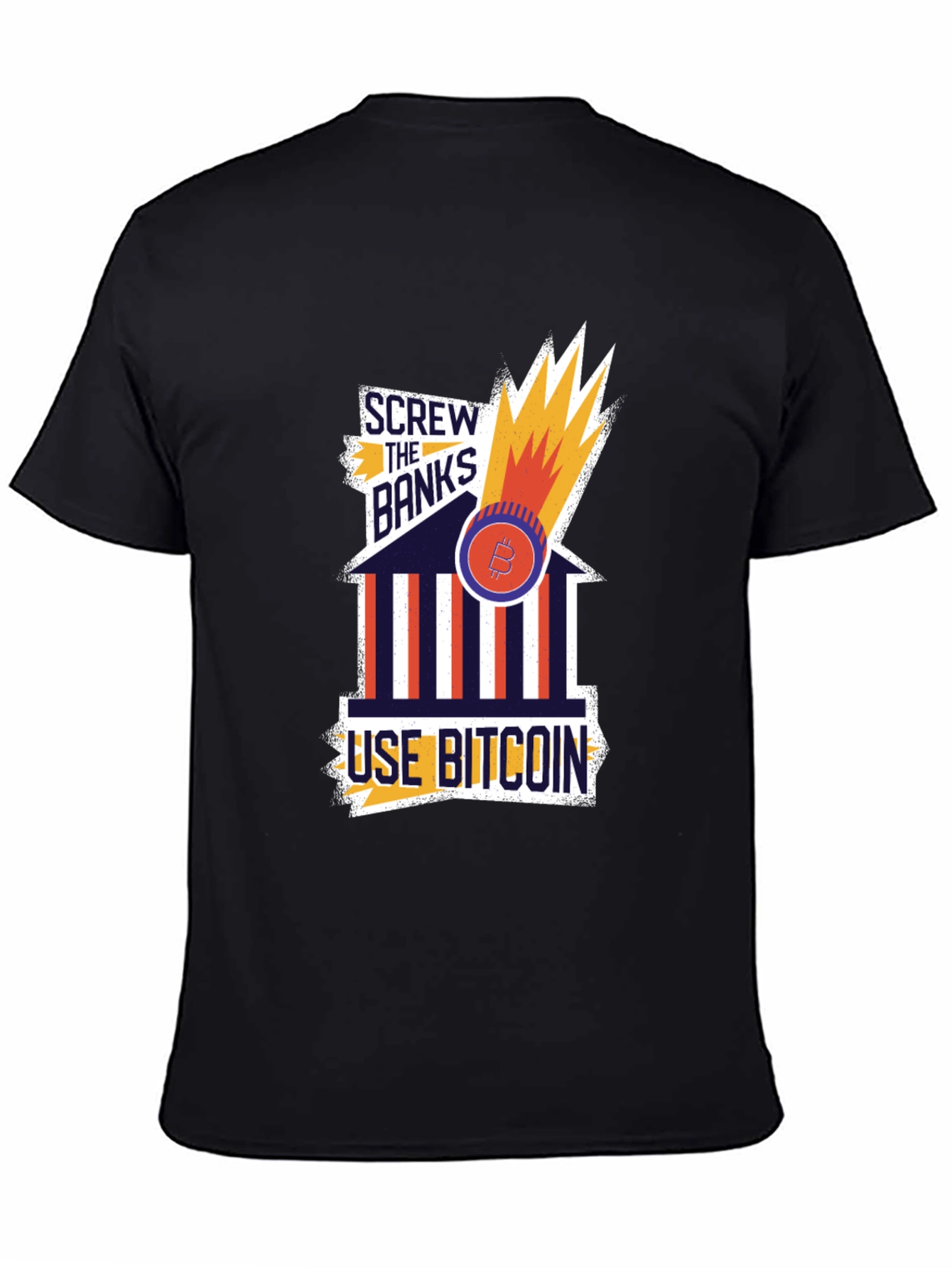 Bitcoin T-Shirt: Screw the Banks Crypto Tee