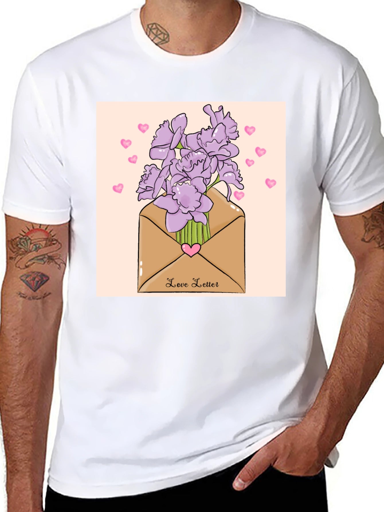 Love Letter Floral T-Shirt - Stylish Unisex Design