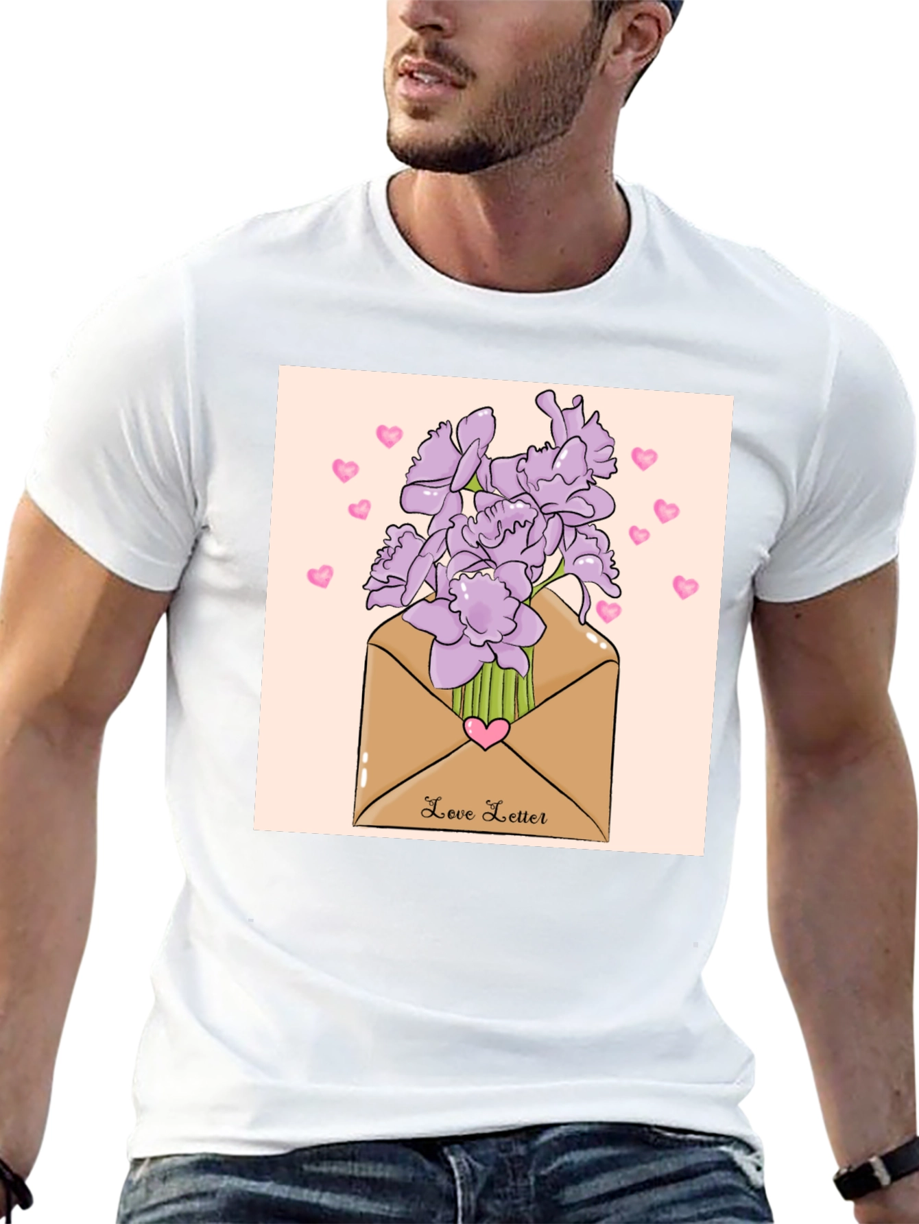 Love Letter Floral T-Shirt - Stylish Unisex Design