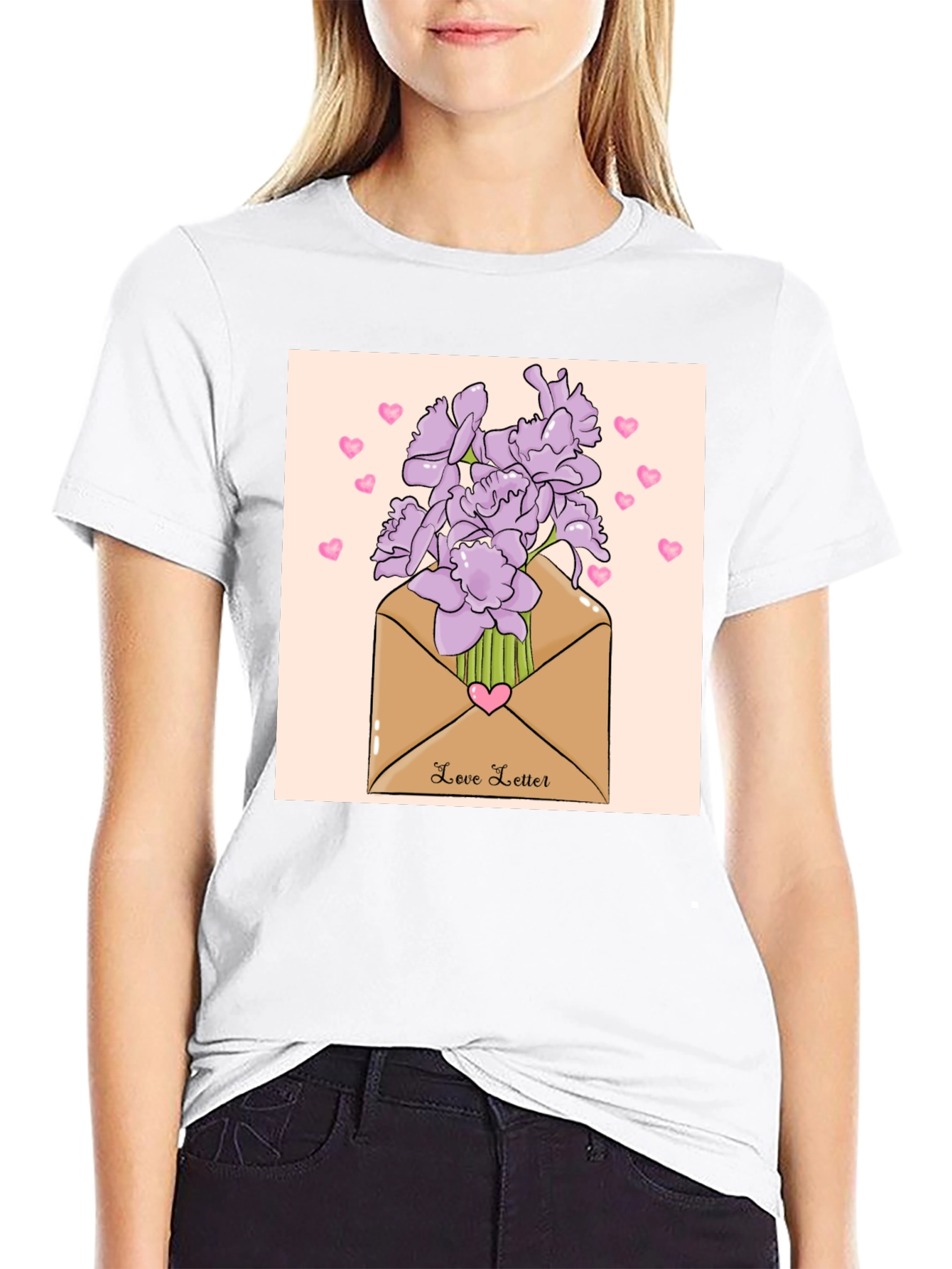 Love Letter Floral T-Shirt - Stylish Unisex Design