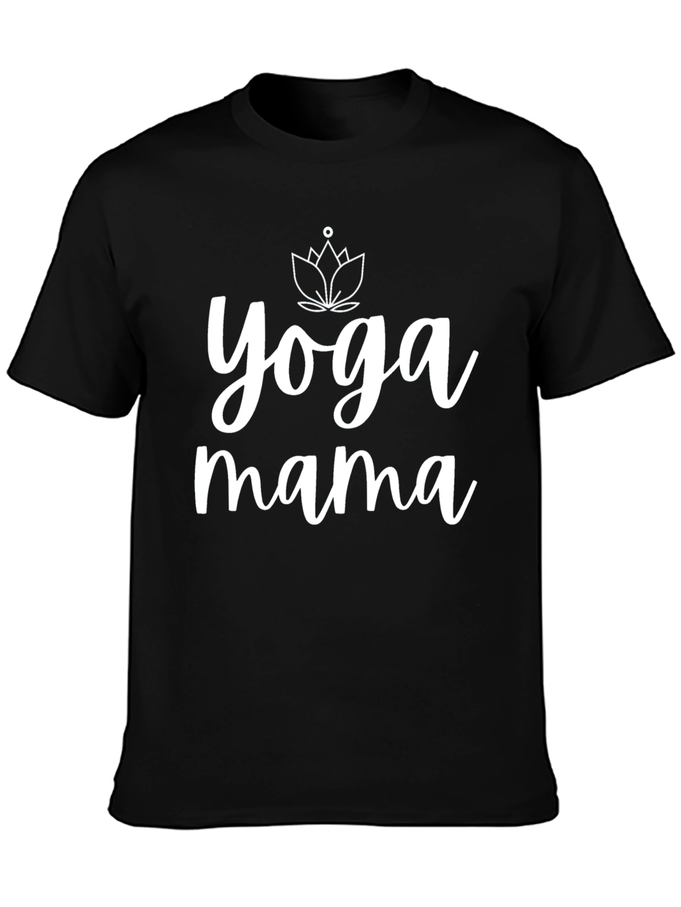 Yoga Mama Black Graphic Tee Shirt