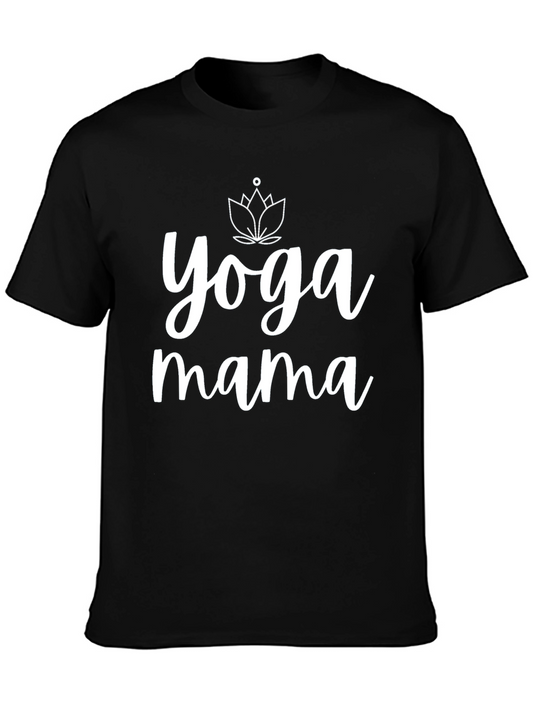 Yoga Mama Black Graphic Tee Shirt