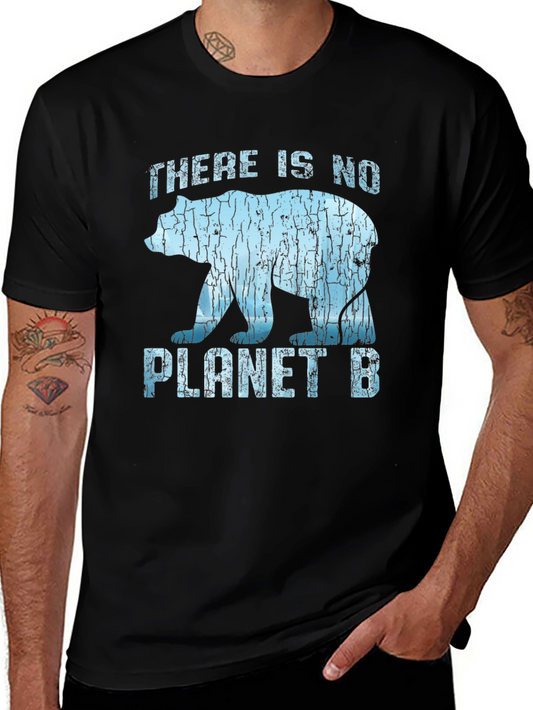 Planet B Bear Graphic Tee - Black