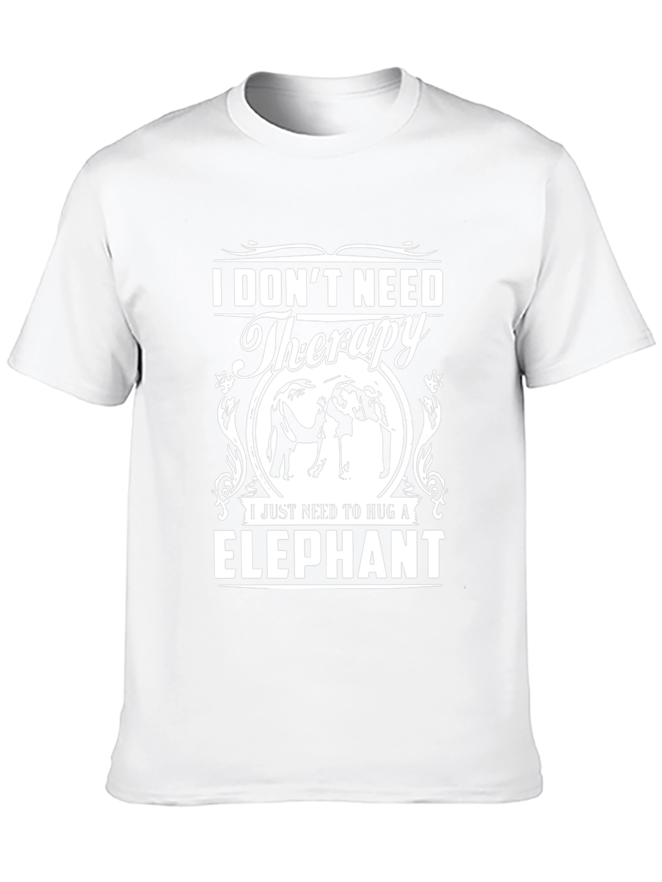 Elephant Hug Therapy Graphic T-Shirt