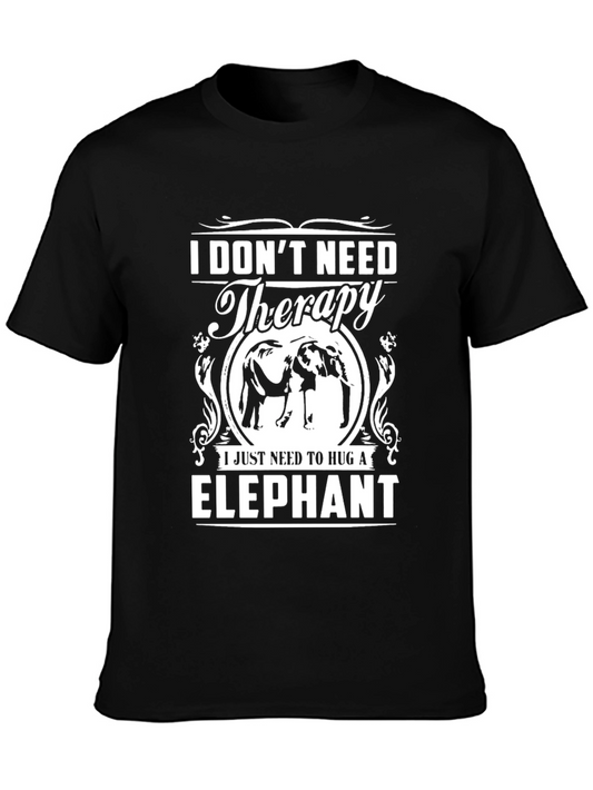 Elephant Hug Therapy Graphic T-Shirt