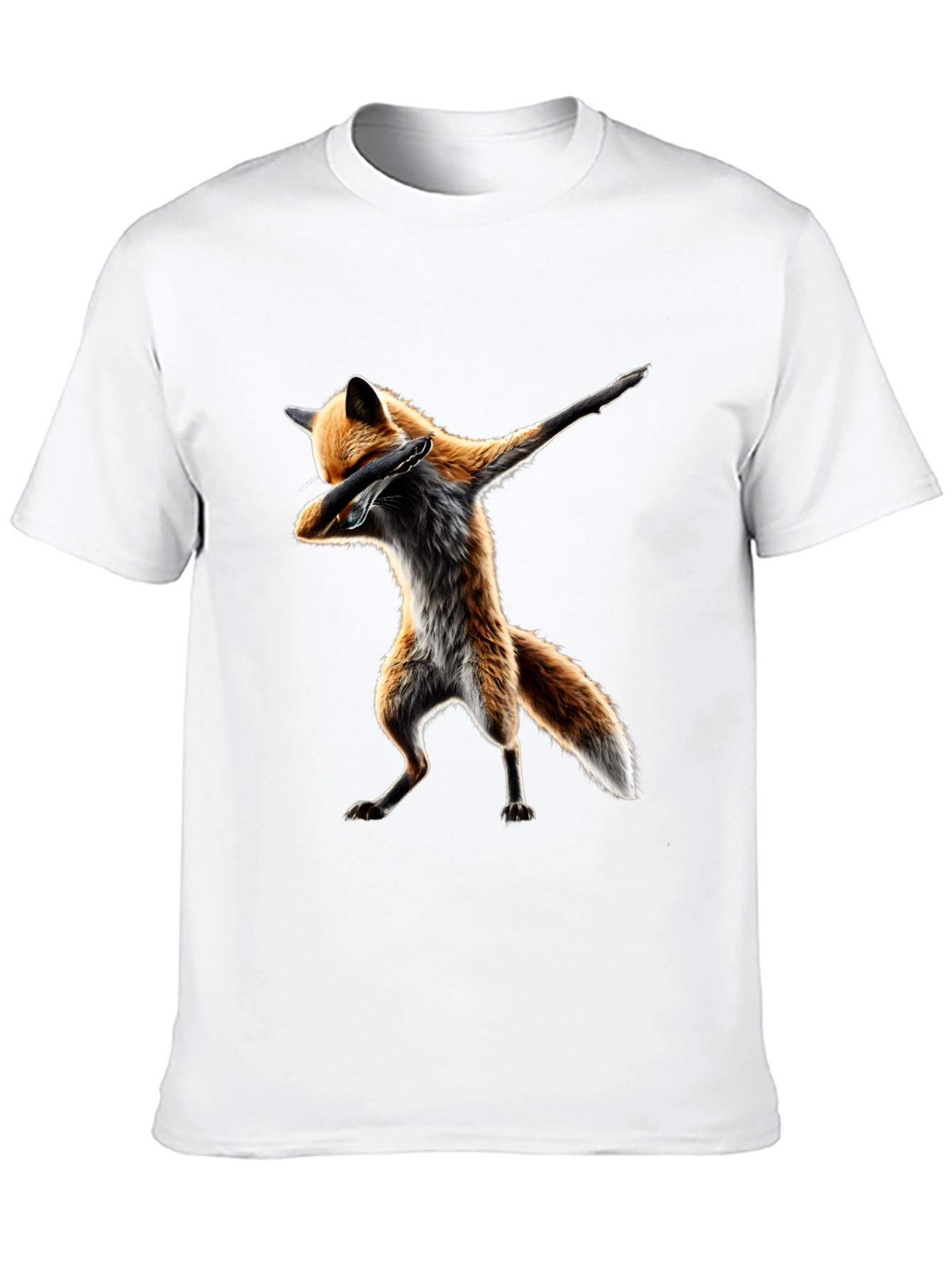Dabbing Fox Graphic Tee - Black T-Shirt