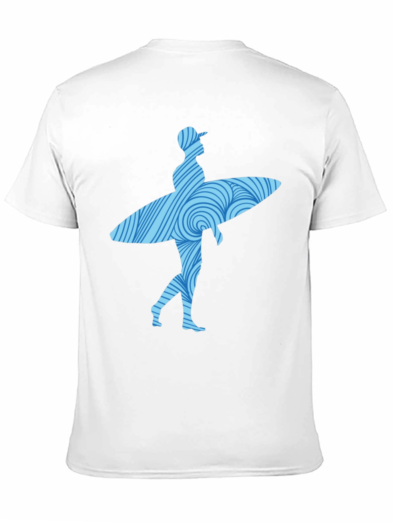 Surfer Graphic Tee - Cool Wave Design Black Shirt