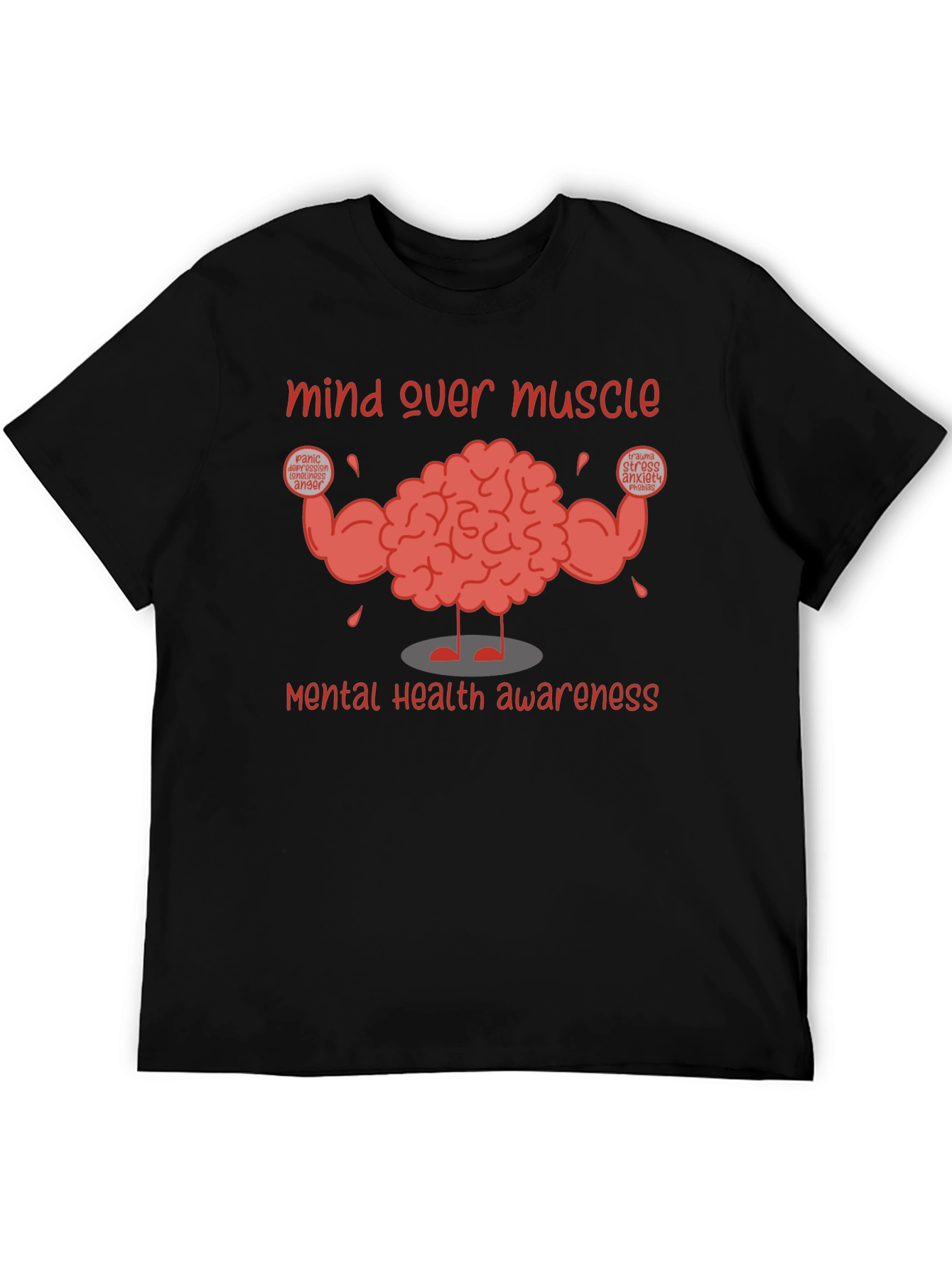 Mind Over Muscle Mental Health Awareness T-Shirt