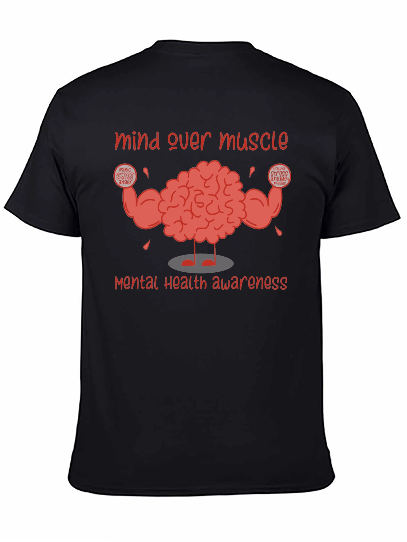 Mind Over Muscle Mental Health Awareness T-Shirt