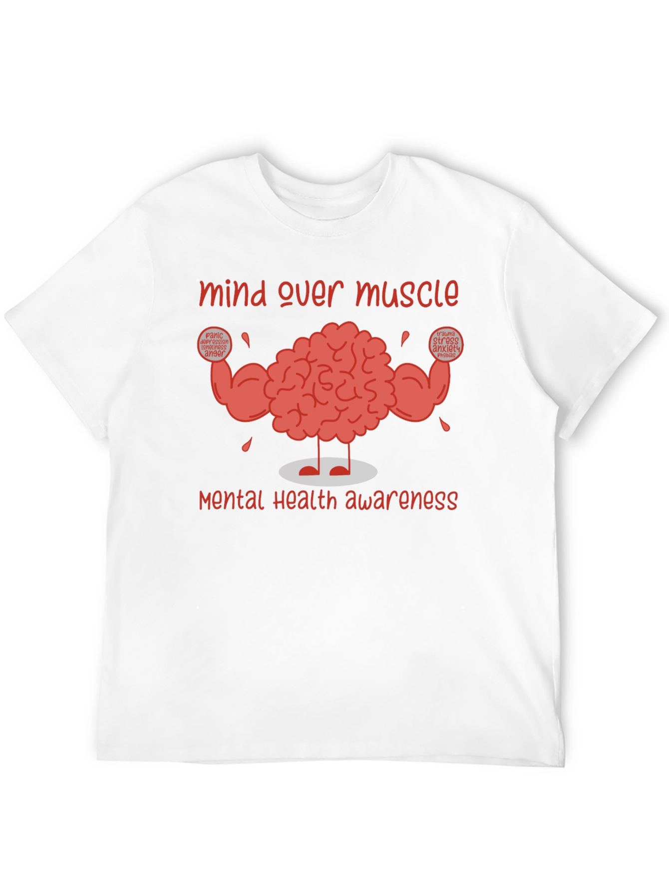 Mind Over Muscle Mental Health Awareness T-Shirt
