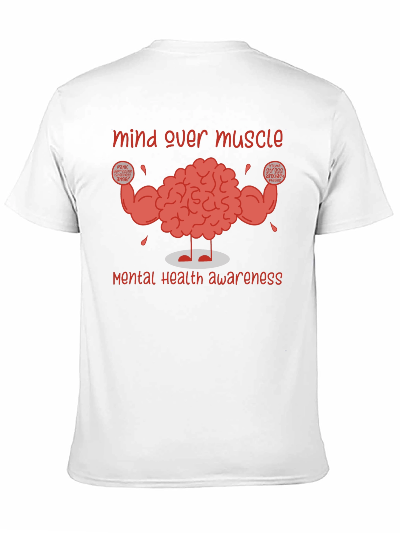Mind Over Muscle Mental Health Awareness T-Shirt