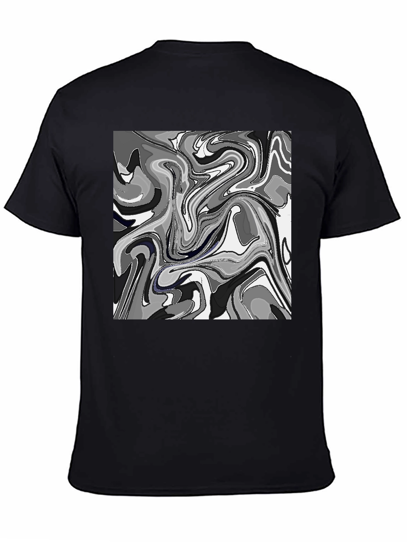 Abstract Art Mens Black T-Shirt
