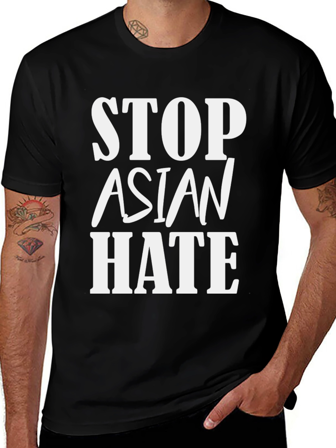 Stop Asian Hate Graphic Tee - Activism T-Shirt