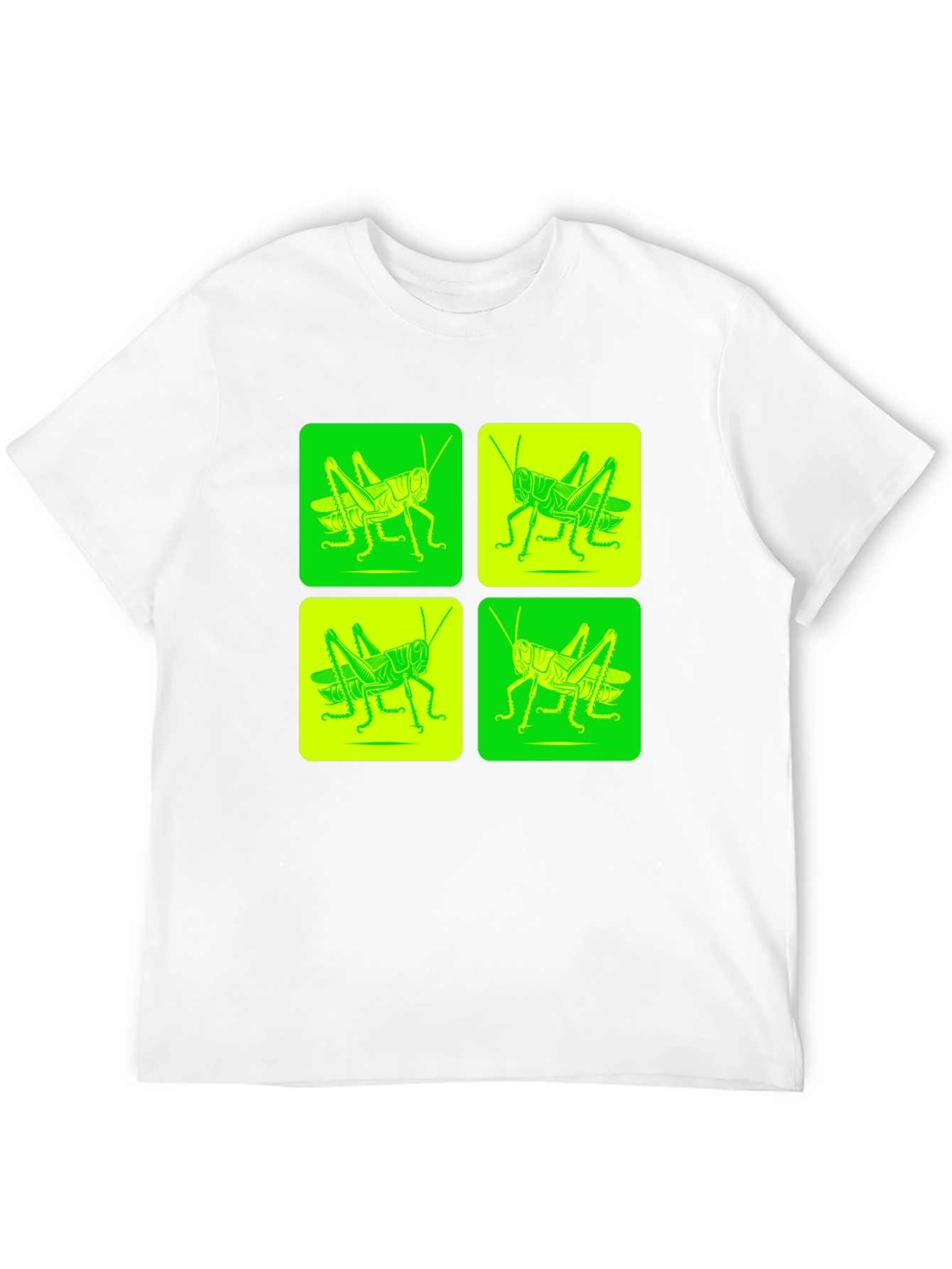 Grasshopper Pop Art Black T-Shirt