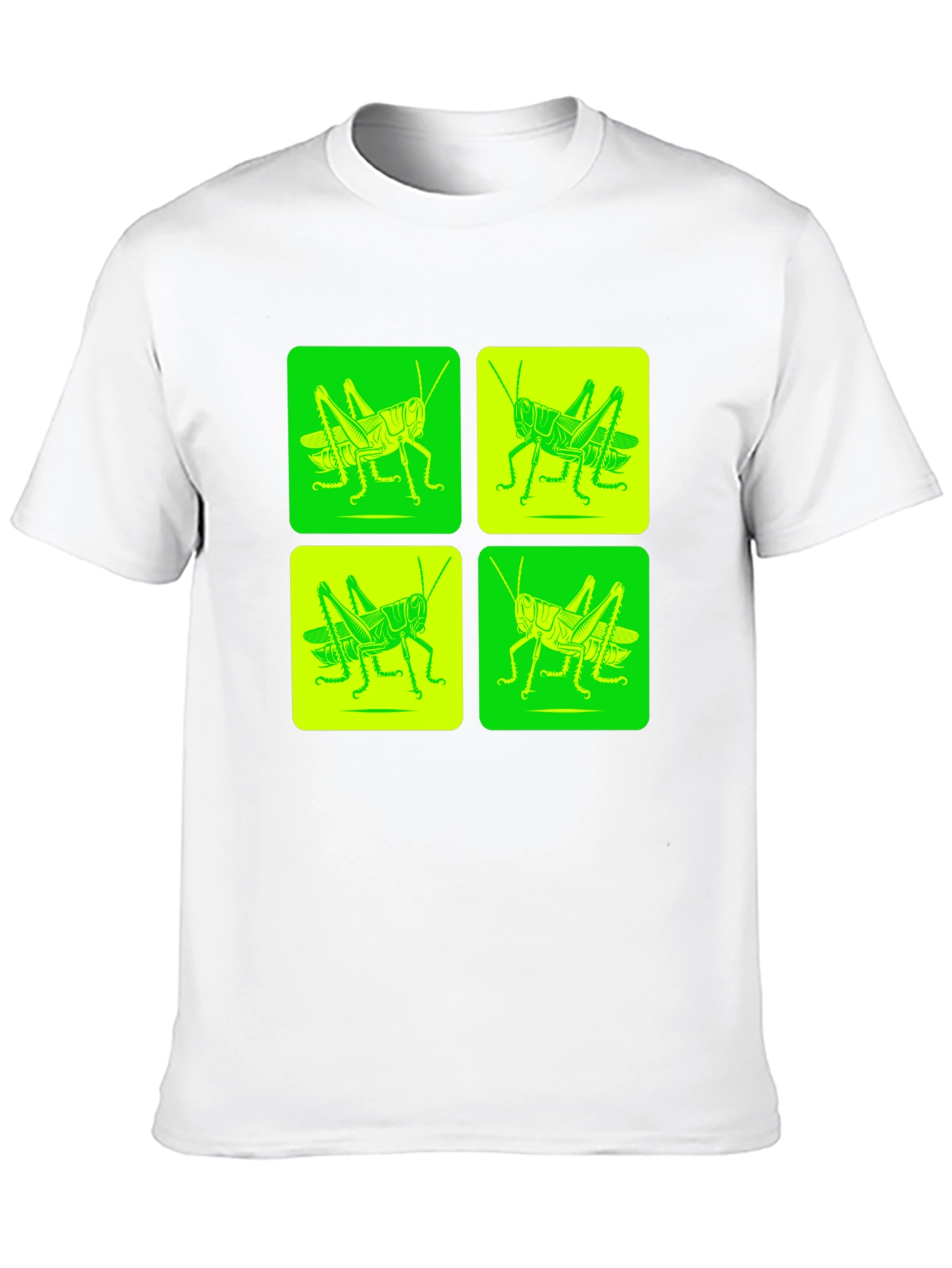 Grasshopper Pop Art Black T-Shirt