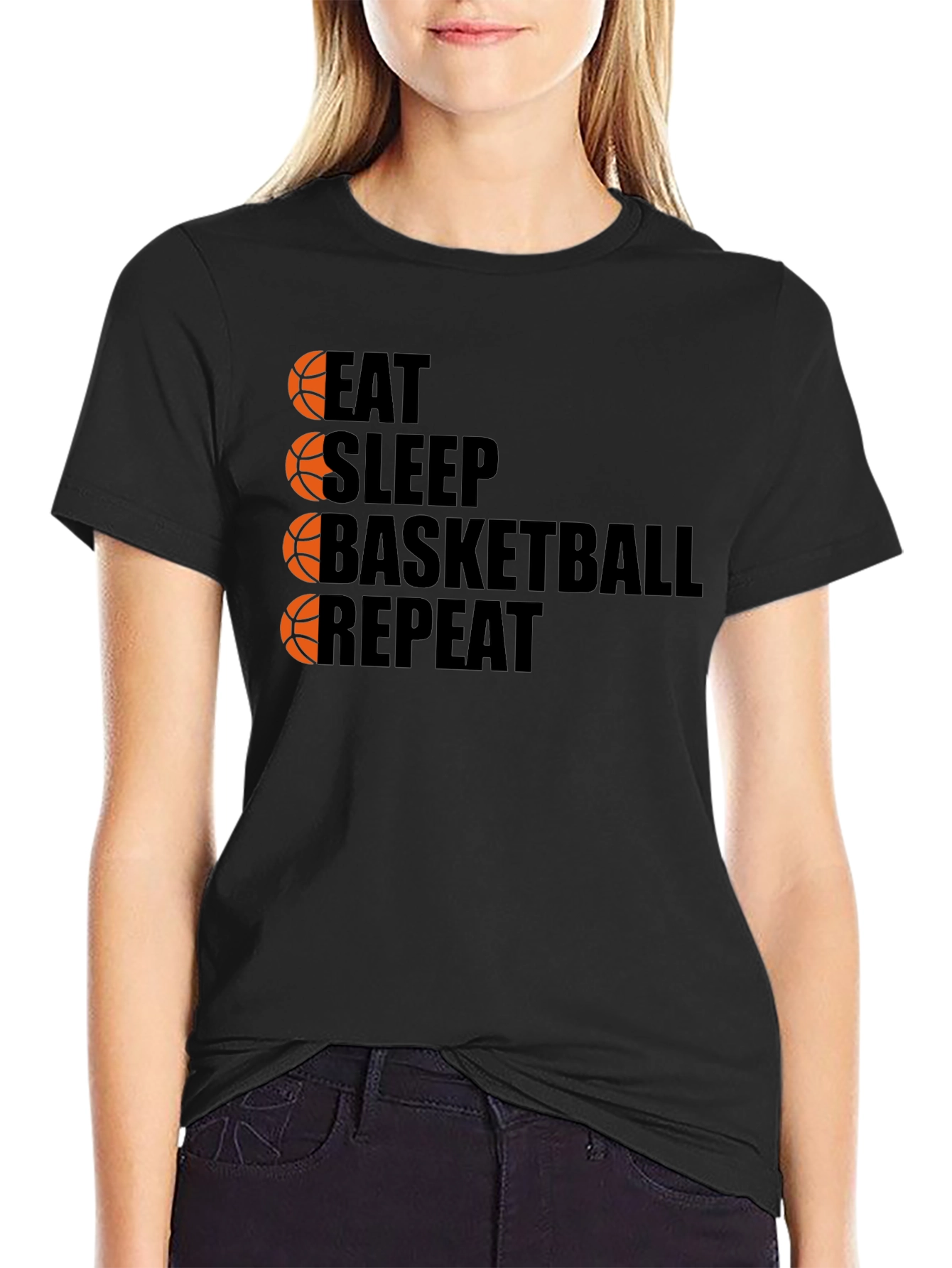 Eat Sleep Basketball Repeat T-Shirt
